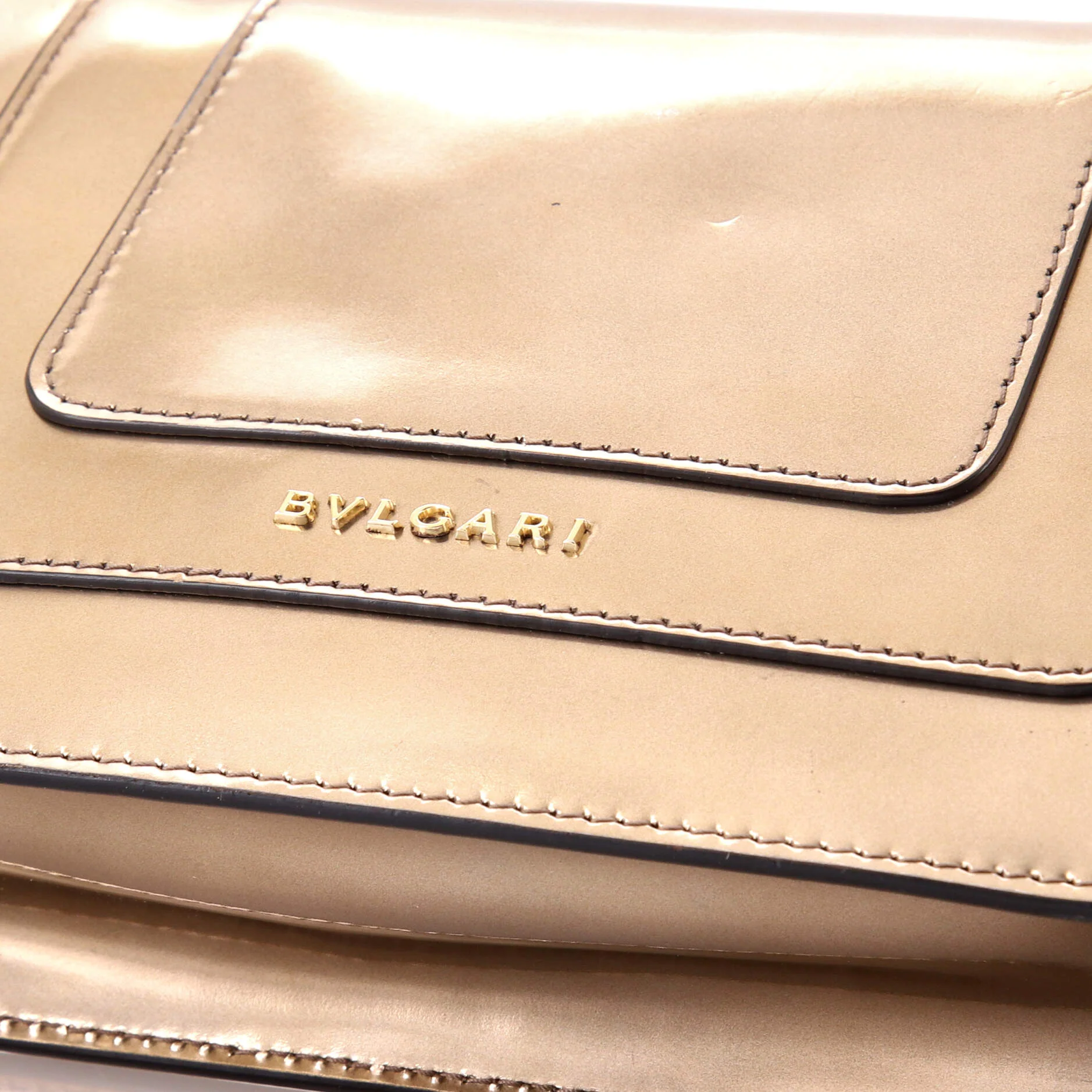 Serpenti Forever Shoulder Bag Metallic Leather Small - Image 7