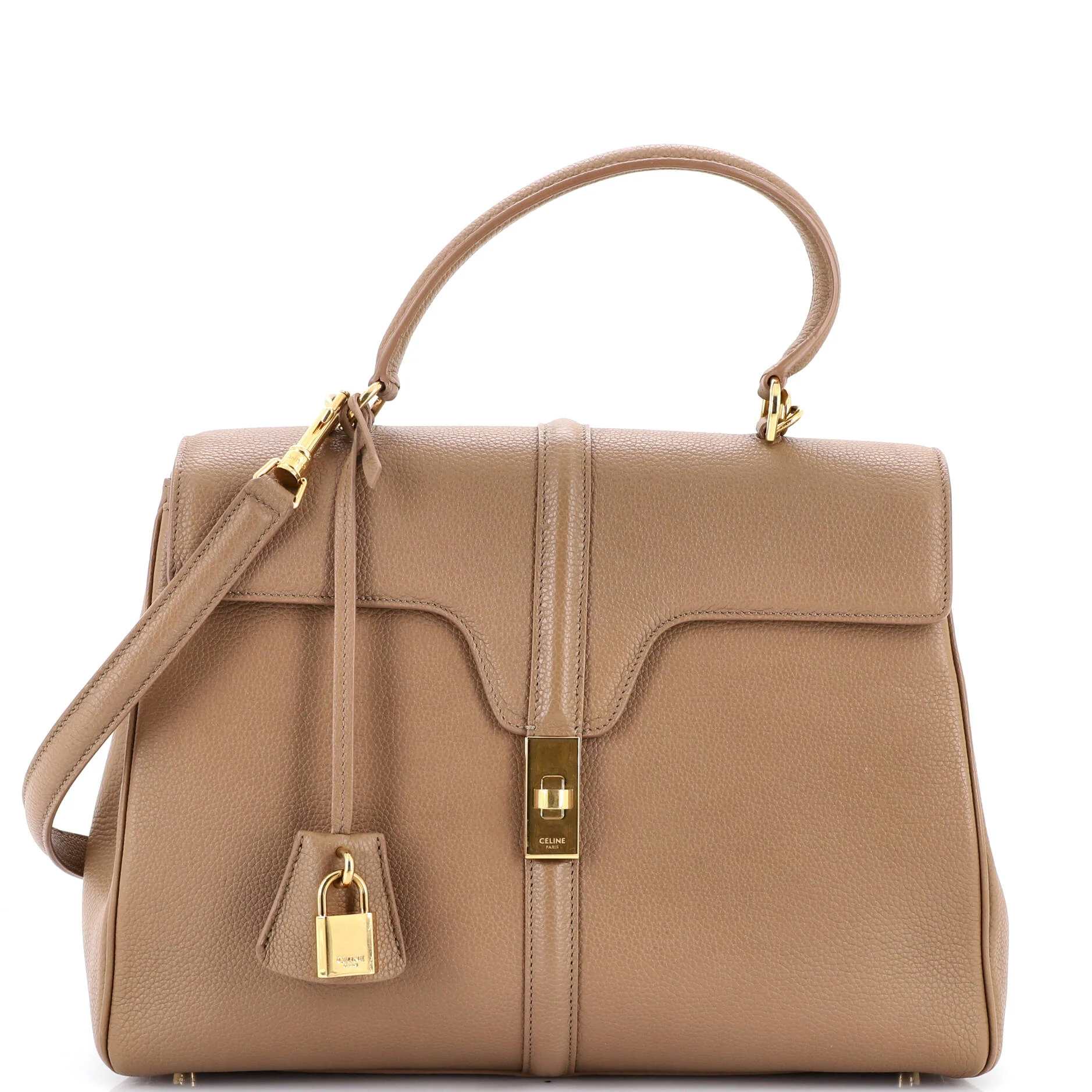 16 Top Handle Bag Grained Calfskin Medium