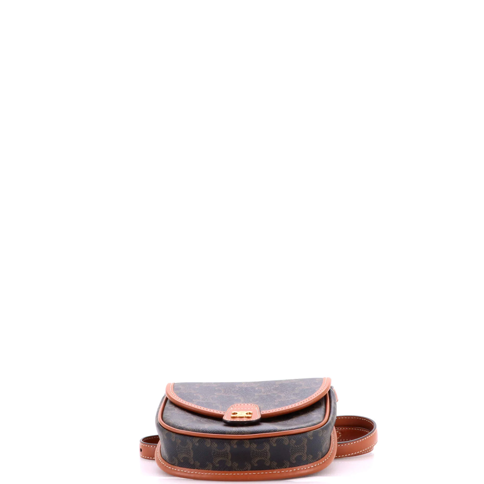 Besace Flap Bag Triomphe Coated Canvas Mini - Image 4