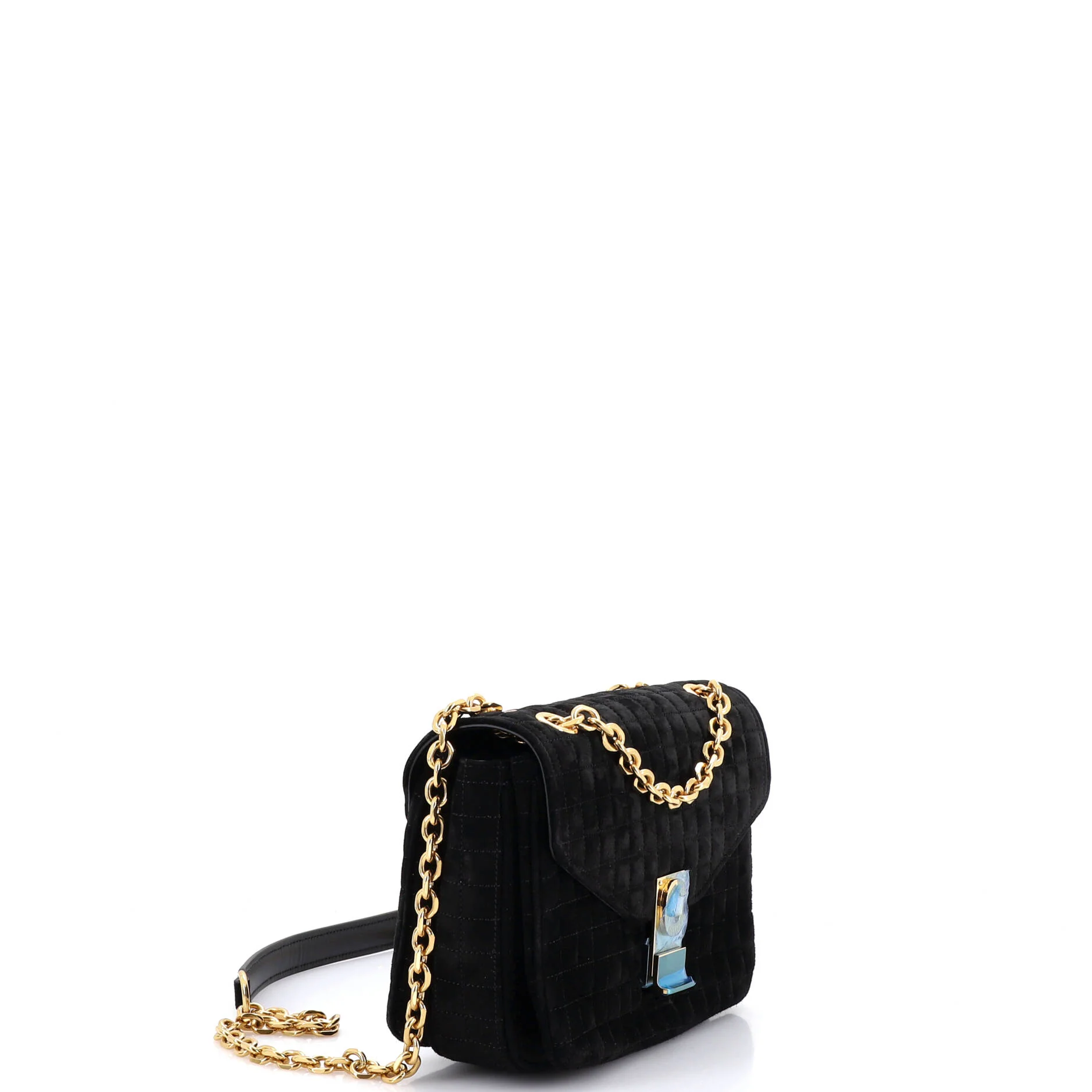 C Bag Quilted Suede Medium - Image 2