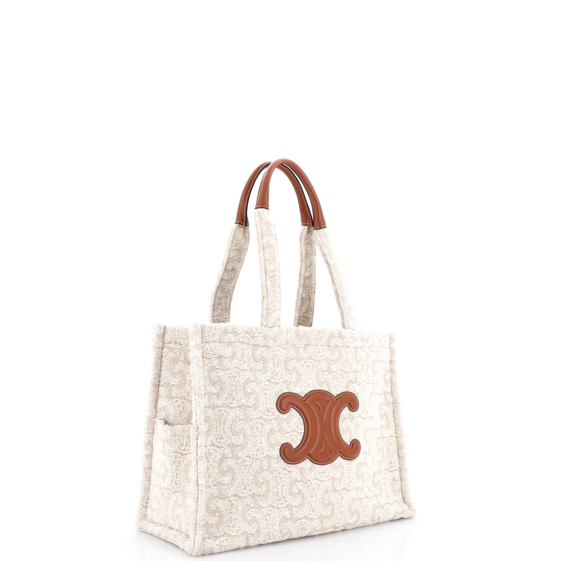 Cabas Thais Tote Triomphe Embroidered Wool Large - Image 2