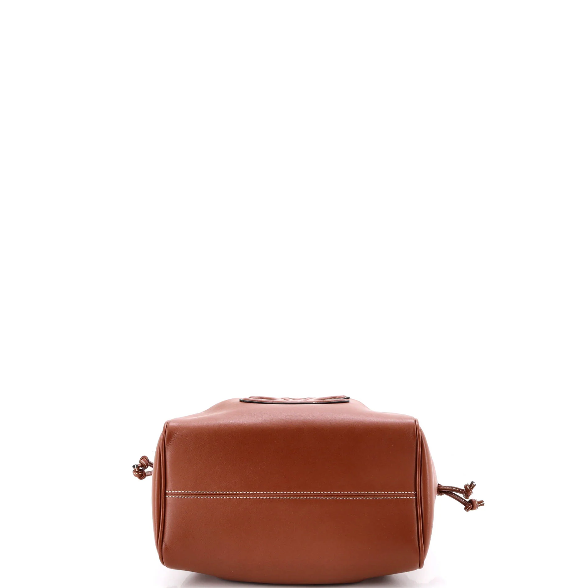 Cuir Triomphe Cabas Drawstring Tote Leather Small - Image 4