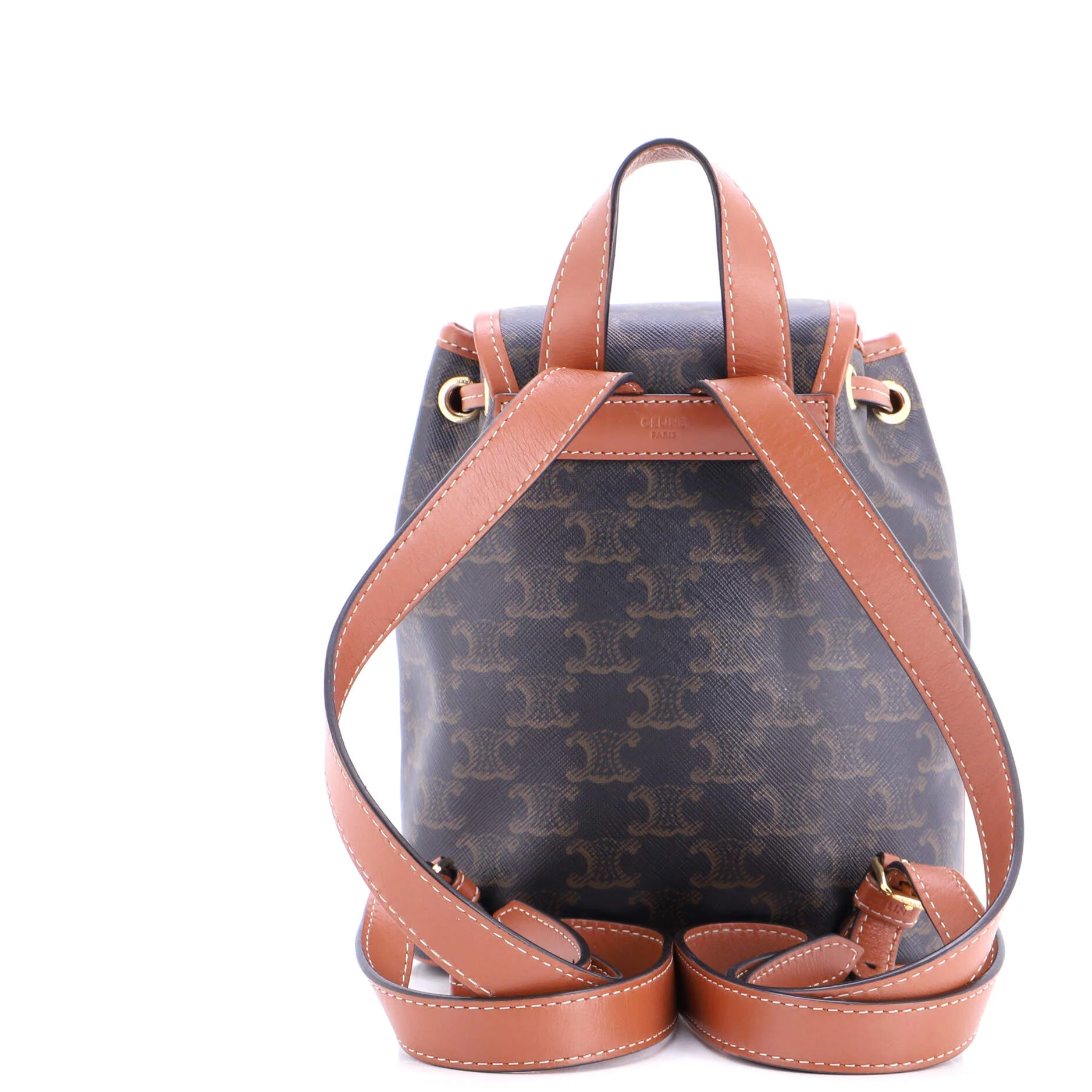 Folco Backpack Triomphe Coated Canvas Mini - Image 3
