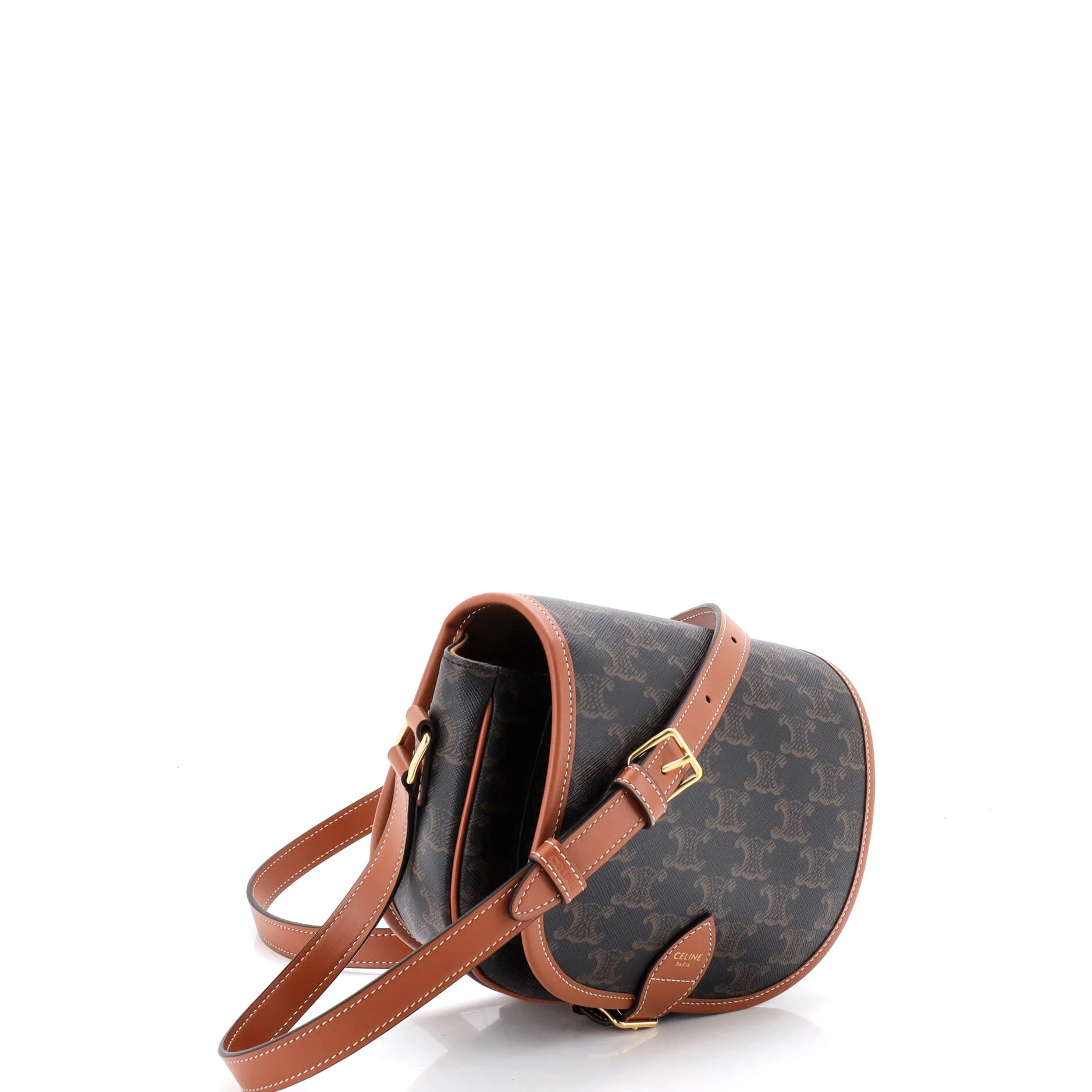 Folco Bag Triomphe Coated Canvas Medium - Image 2