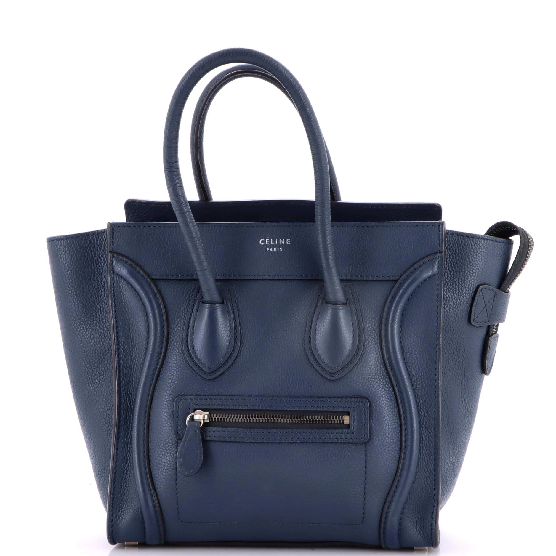 Luggage Bag Grainy Leather Micro