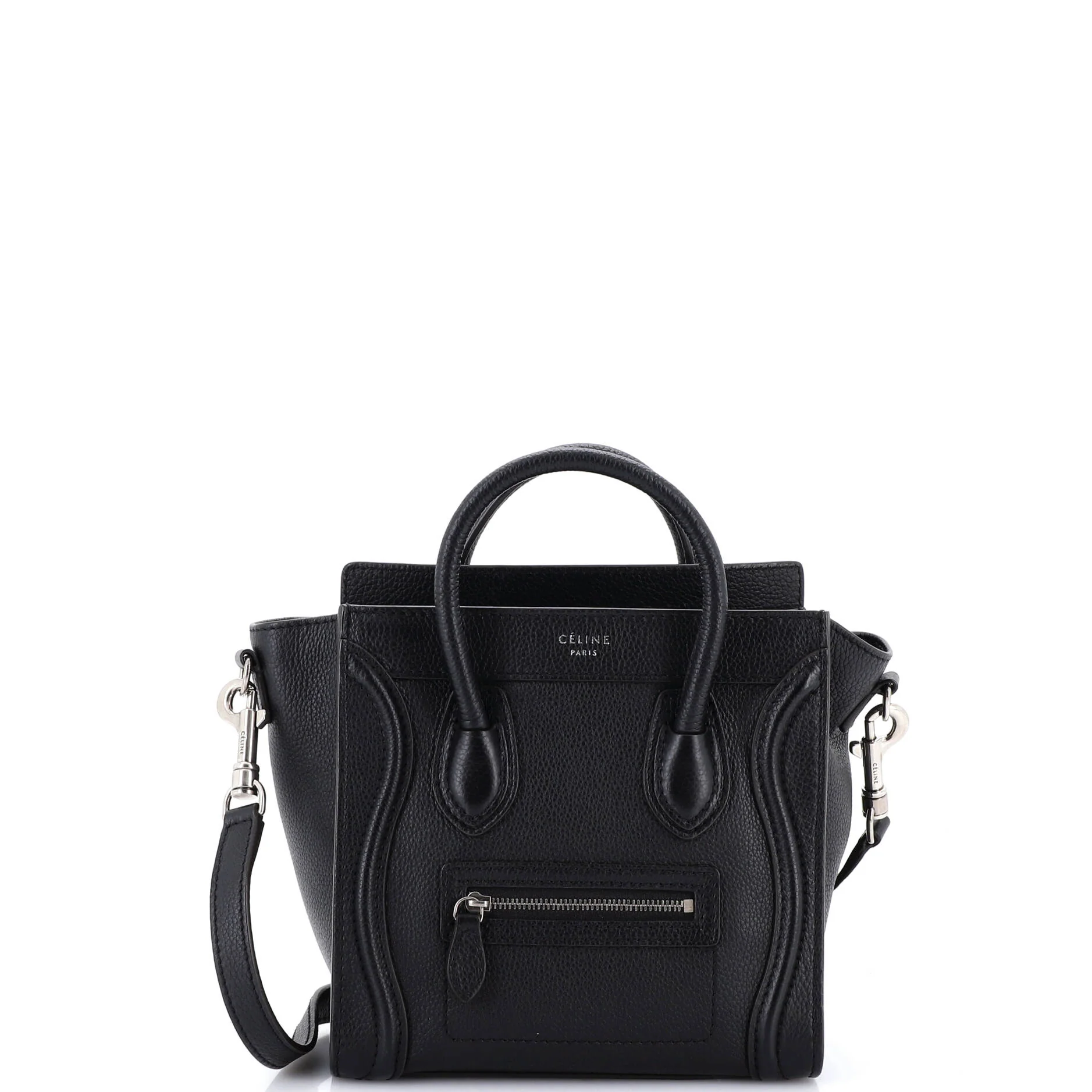 Luggage Bag Grainy Leather Nano