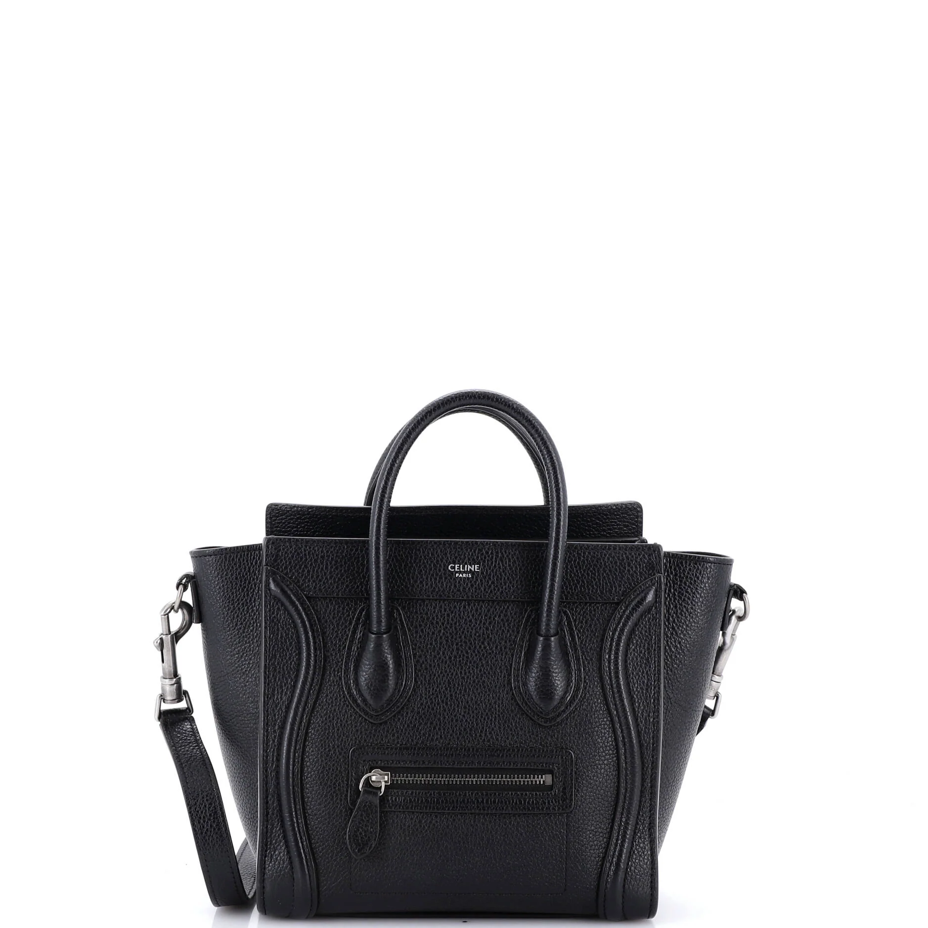 Luggage Bag Grainy Leather Nano