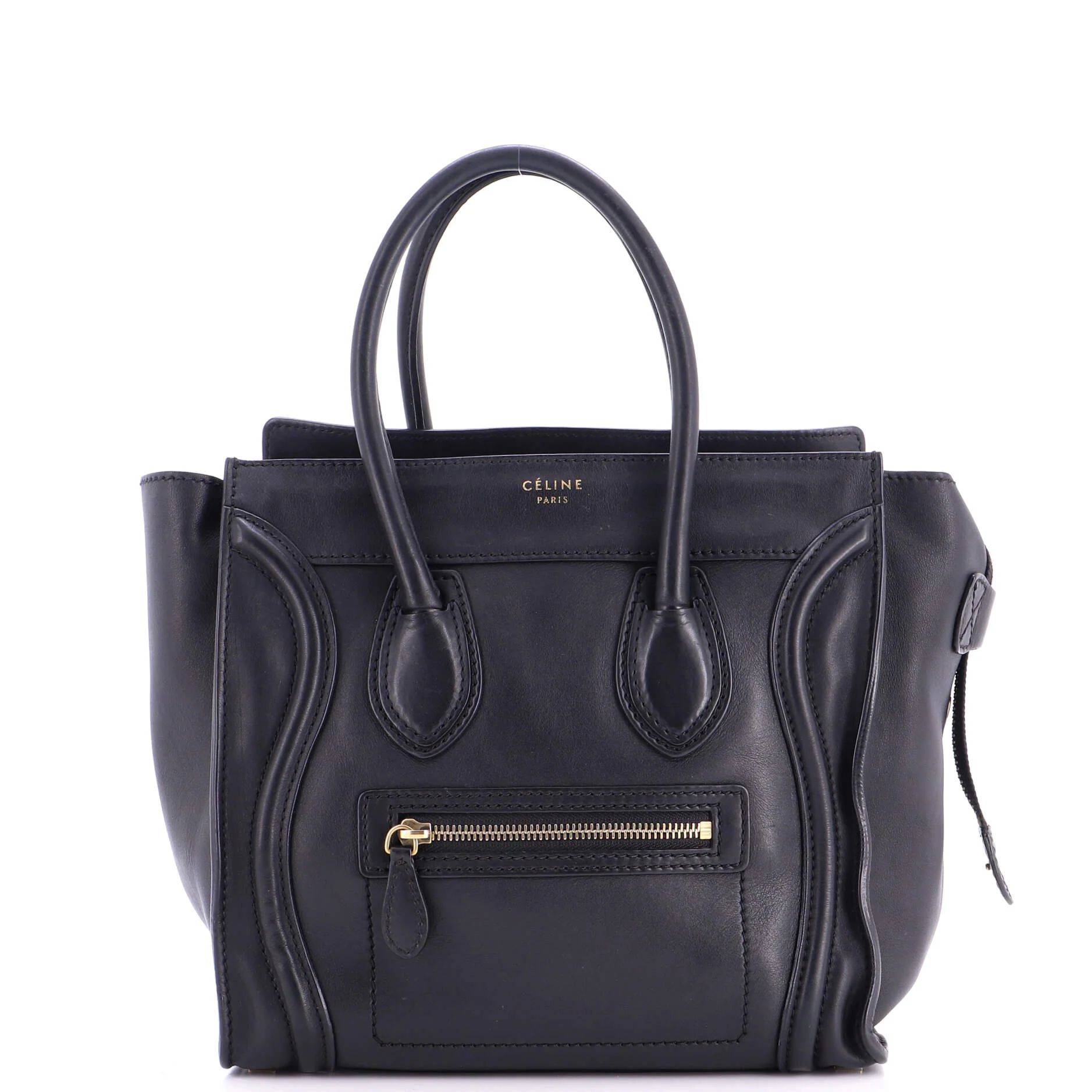 Luggage Bag Smooth Leather Micro