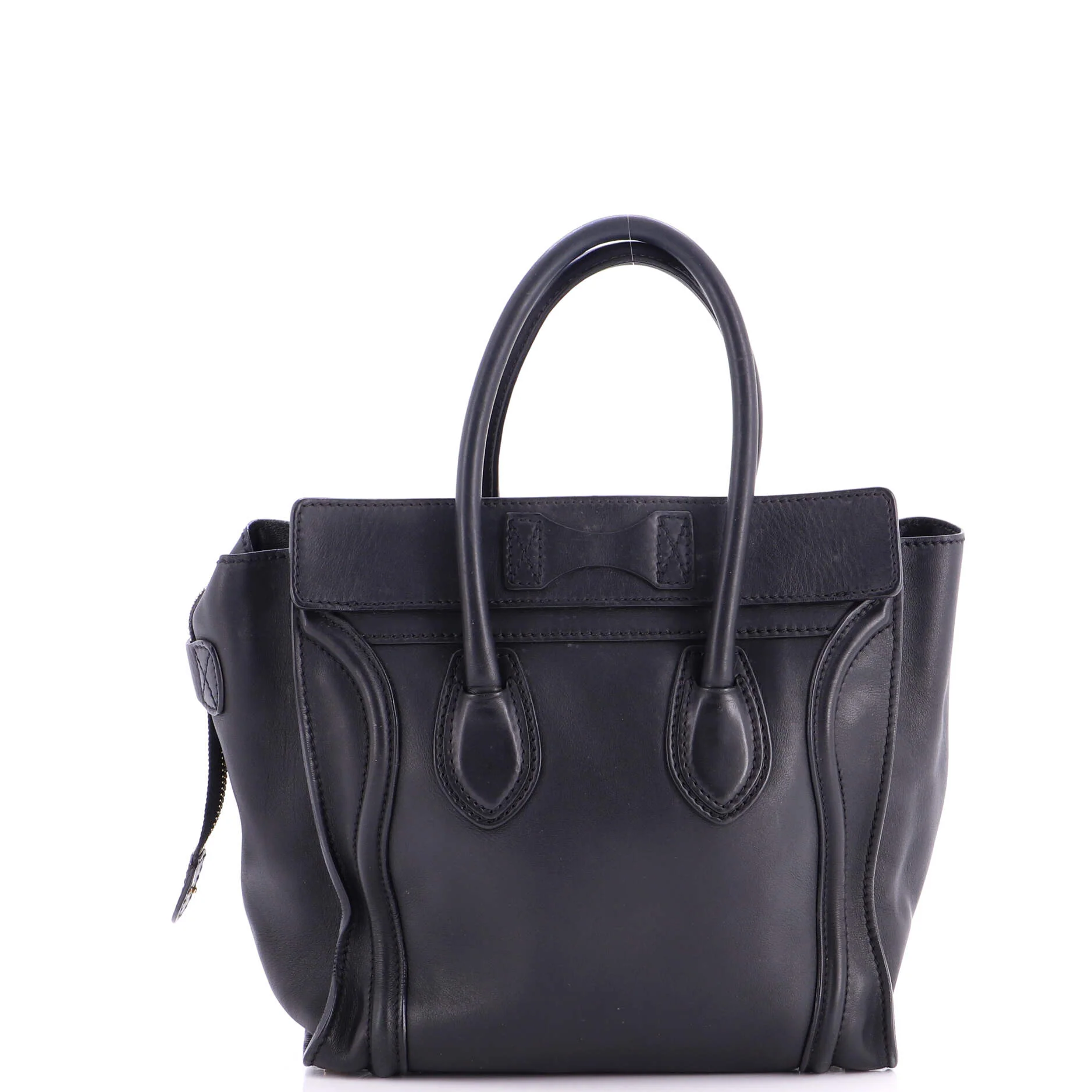 Luggage Bag Smooth Leather Micro - Image 3