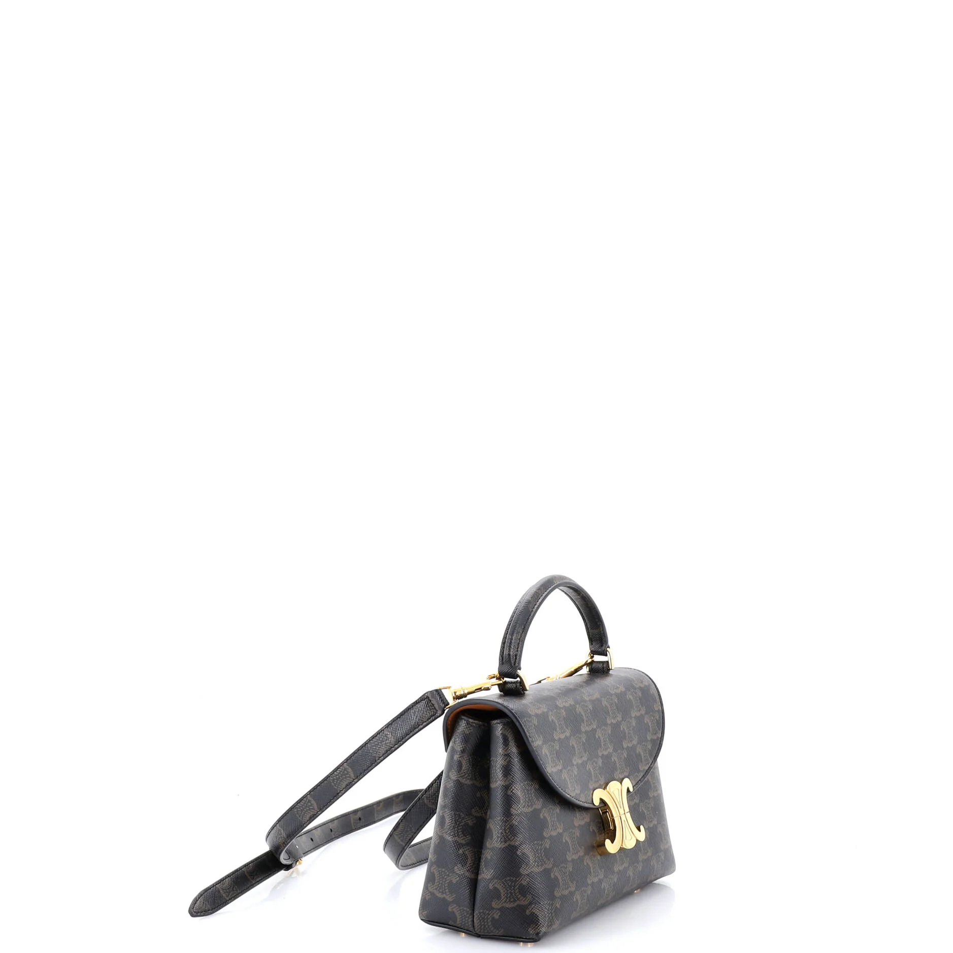 Nino Top Handle Bag Triomphe Coated Canvas Teen - Image 2