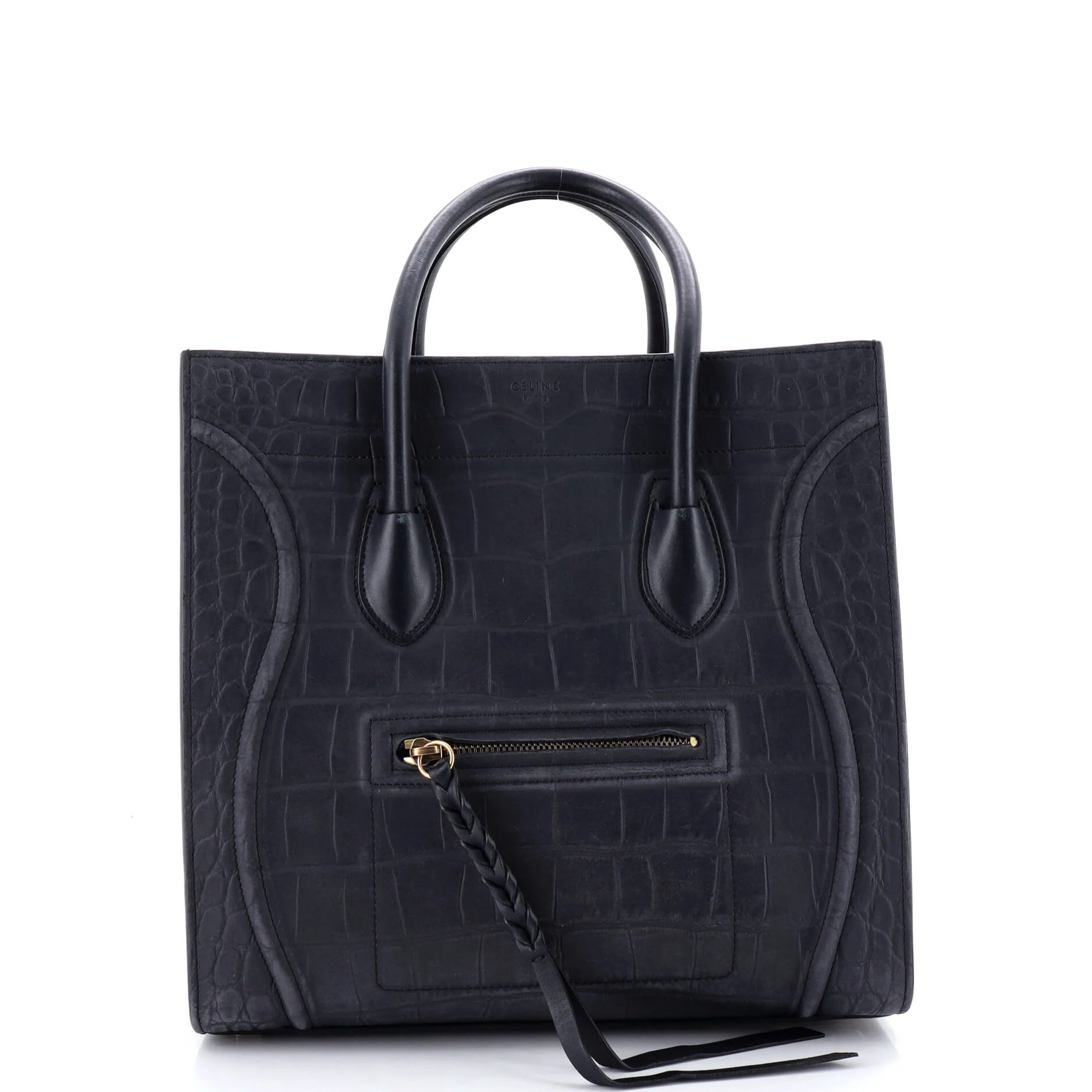 Phantom Bag Crocodile Embossed Leather Medium