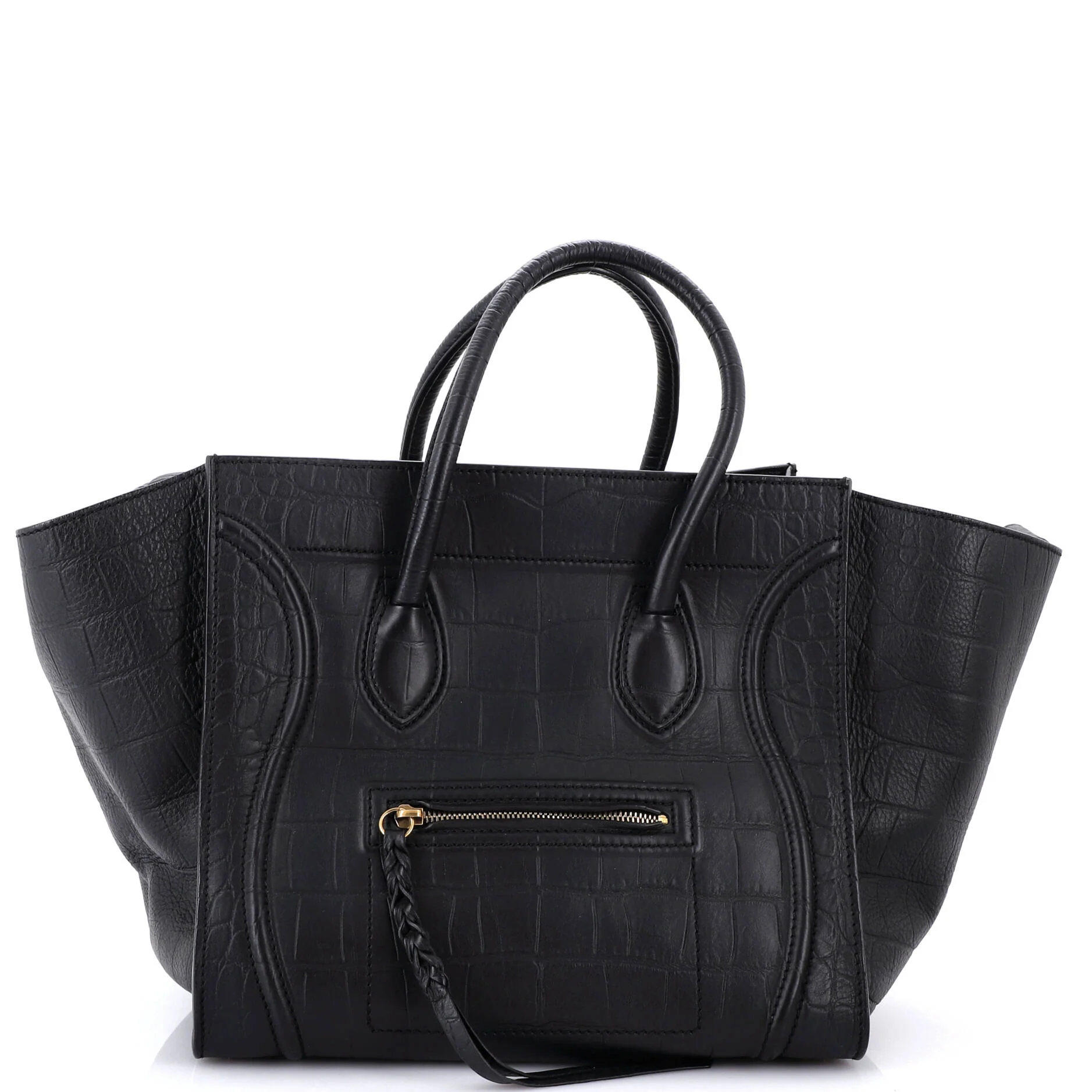 Phantom Bag Crocodile Embossed Leather Medium