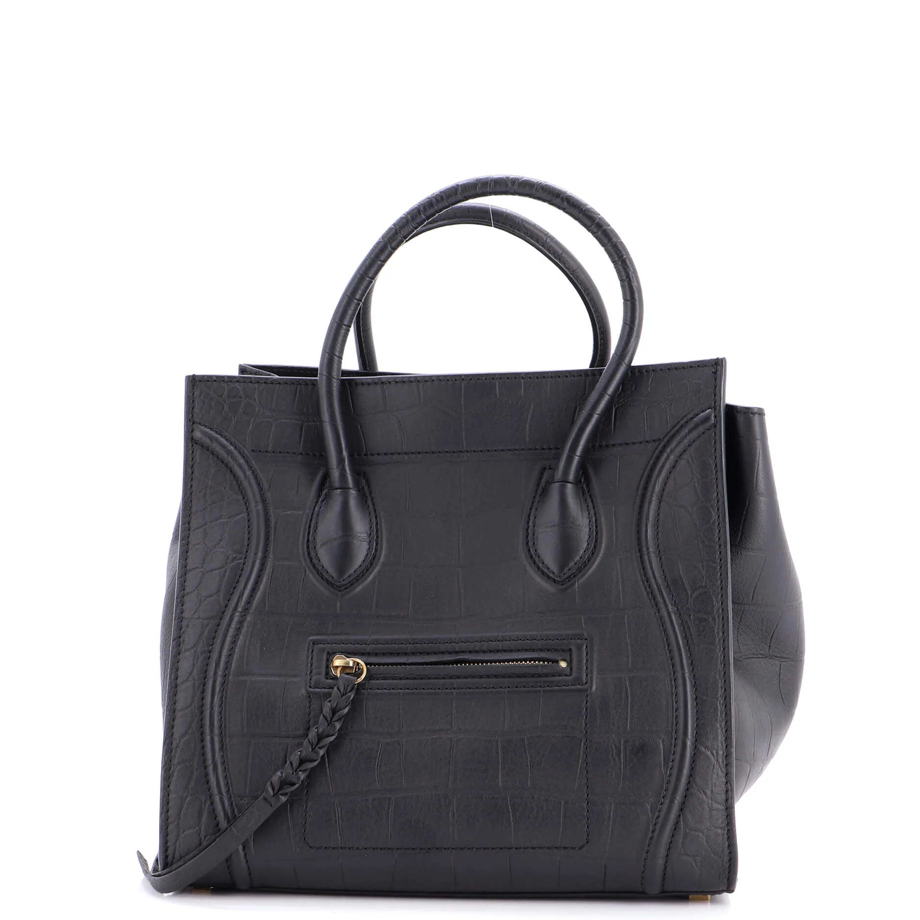 Phantom Bag Crocodile Embossed Leather Medium