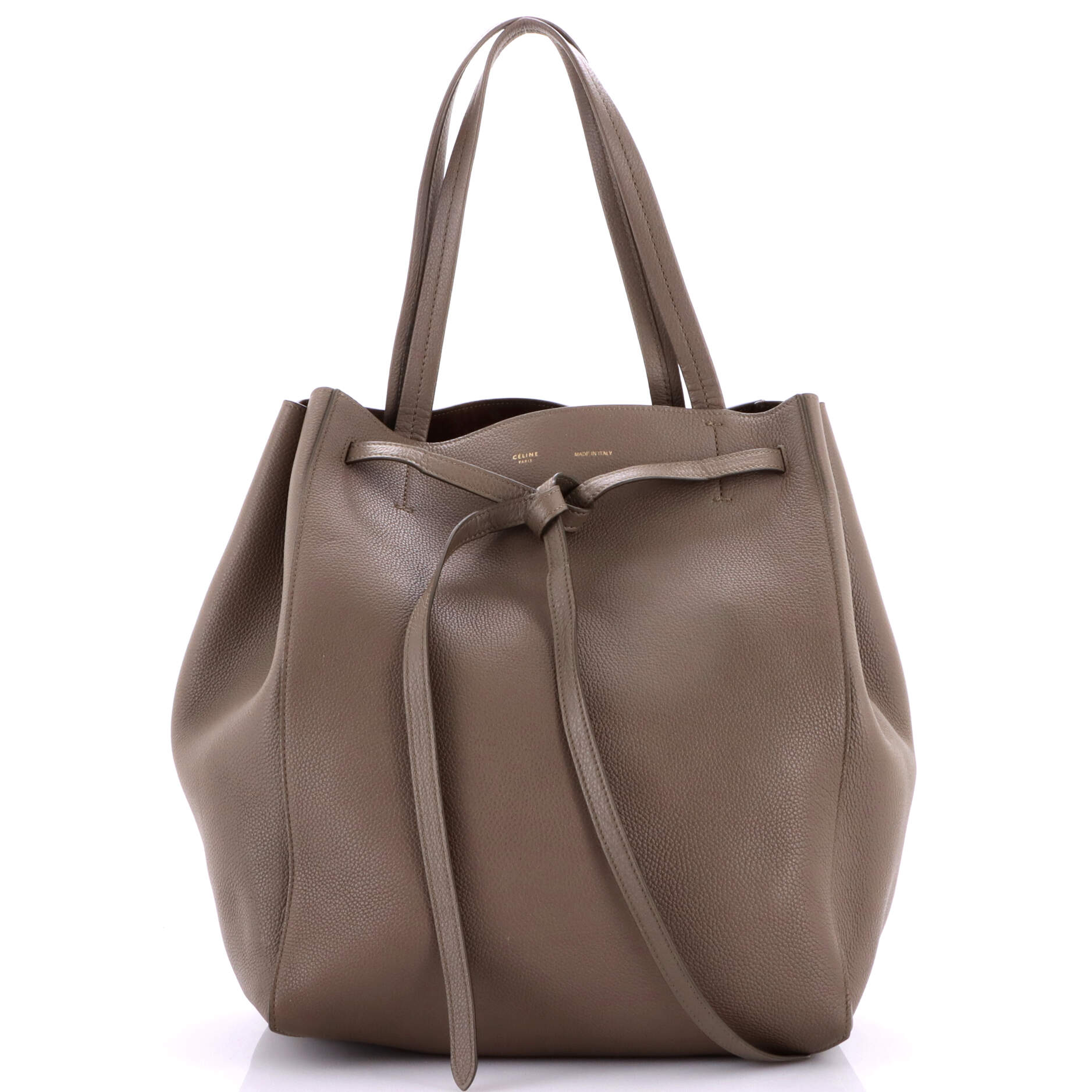 Phantom Tie Cabas Tote Leather Medium