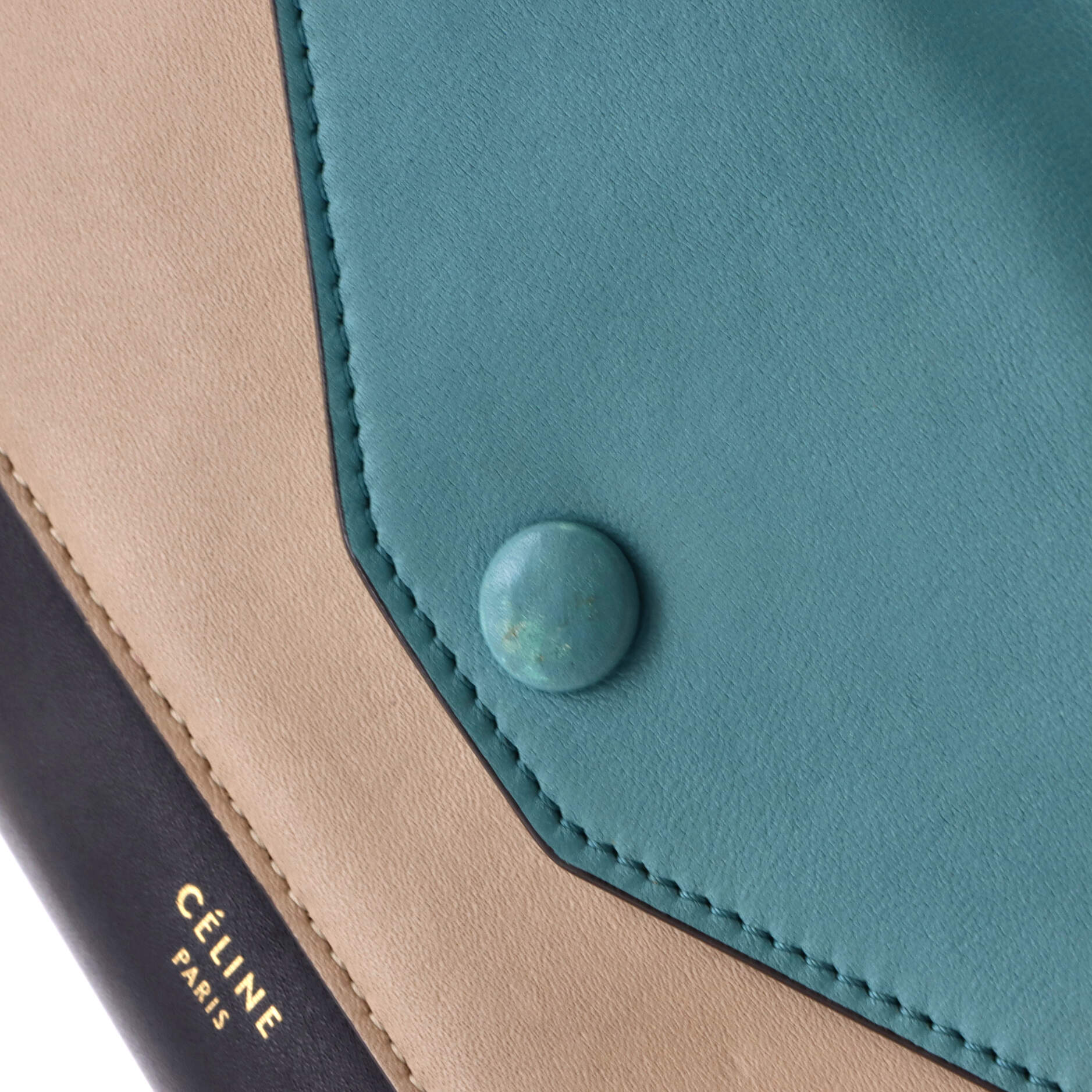 Pocket Envelope Shoulder Bag Leather Small - Image 6