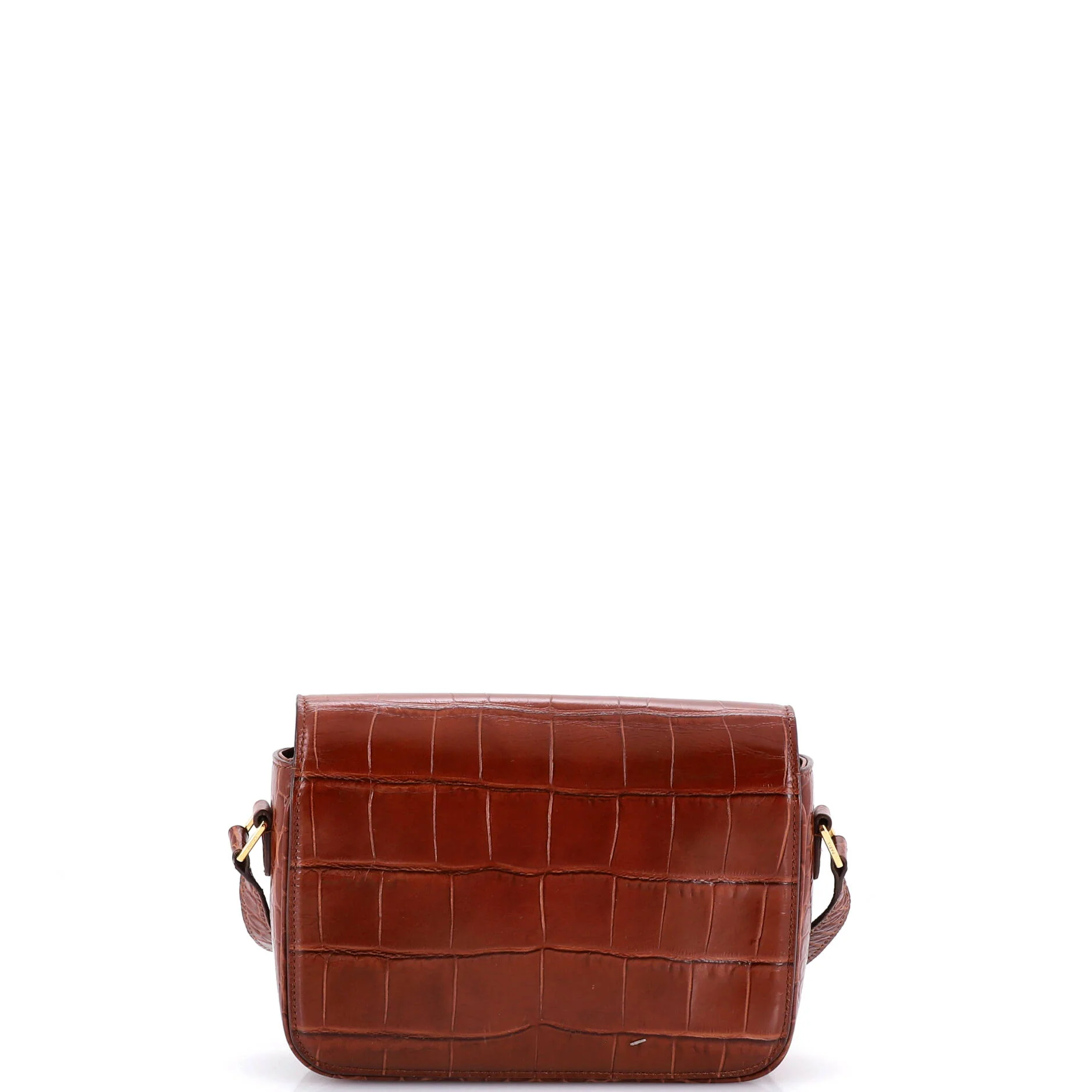 Tassels Bag Crocodile Embossed Leather Medium - Image 3