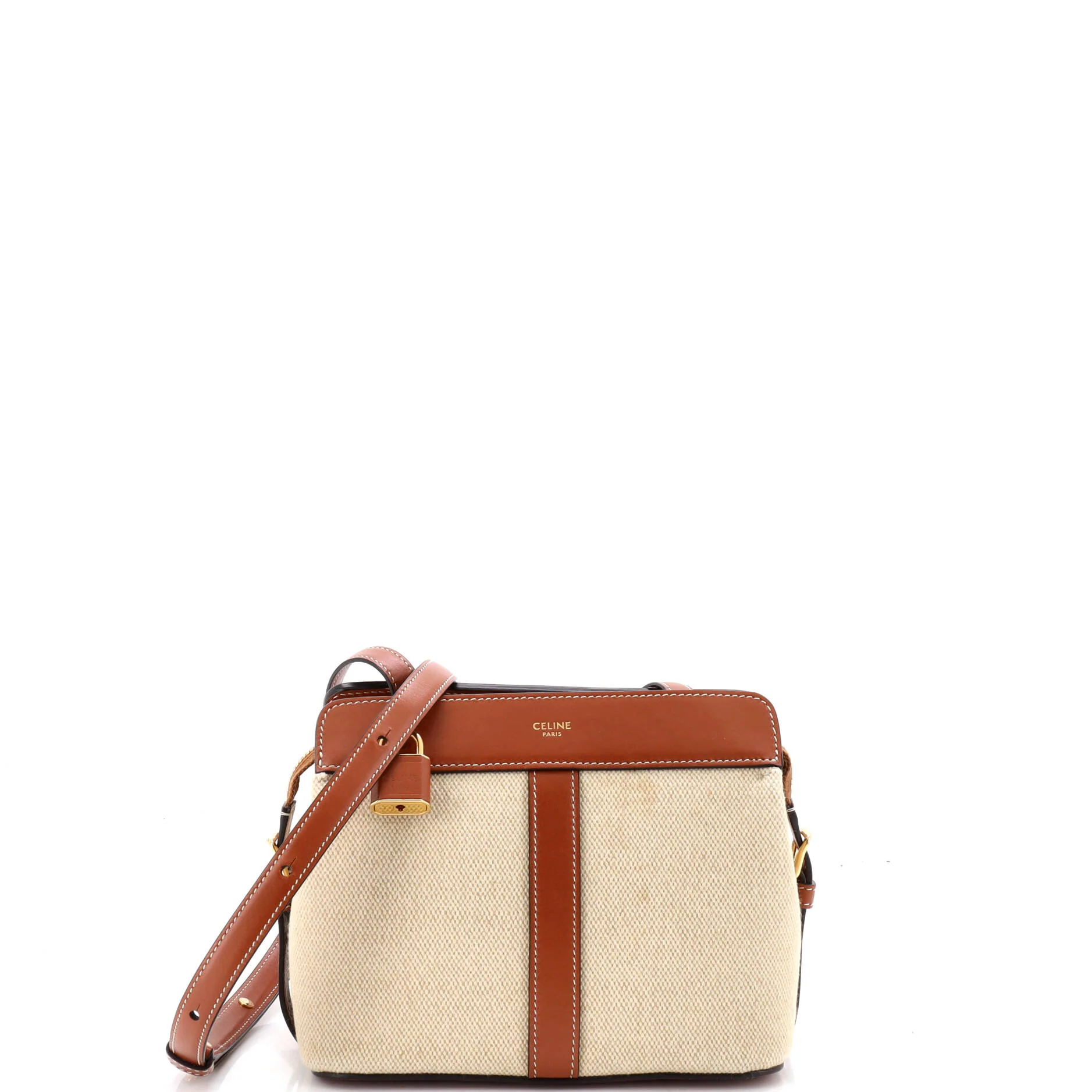 Teen Cabas De France Bag Leather and Canvas Small