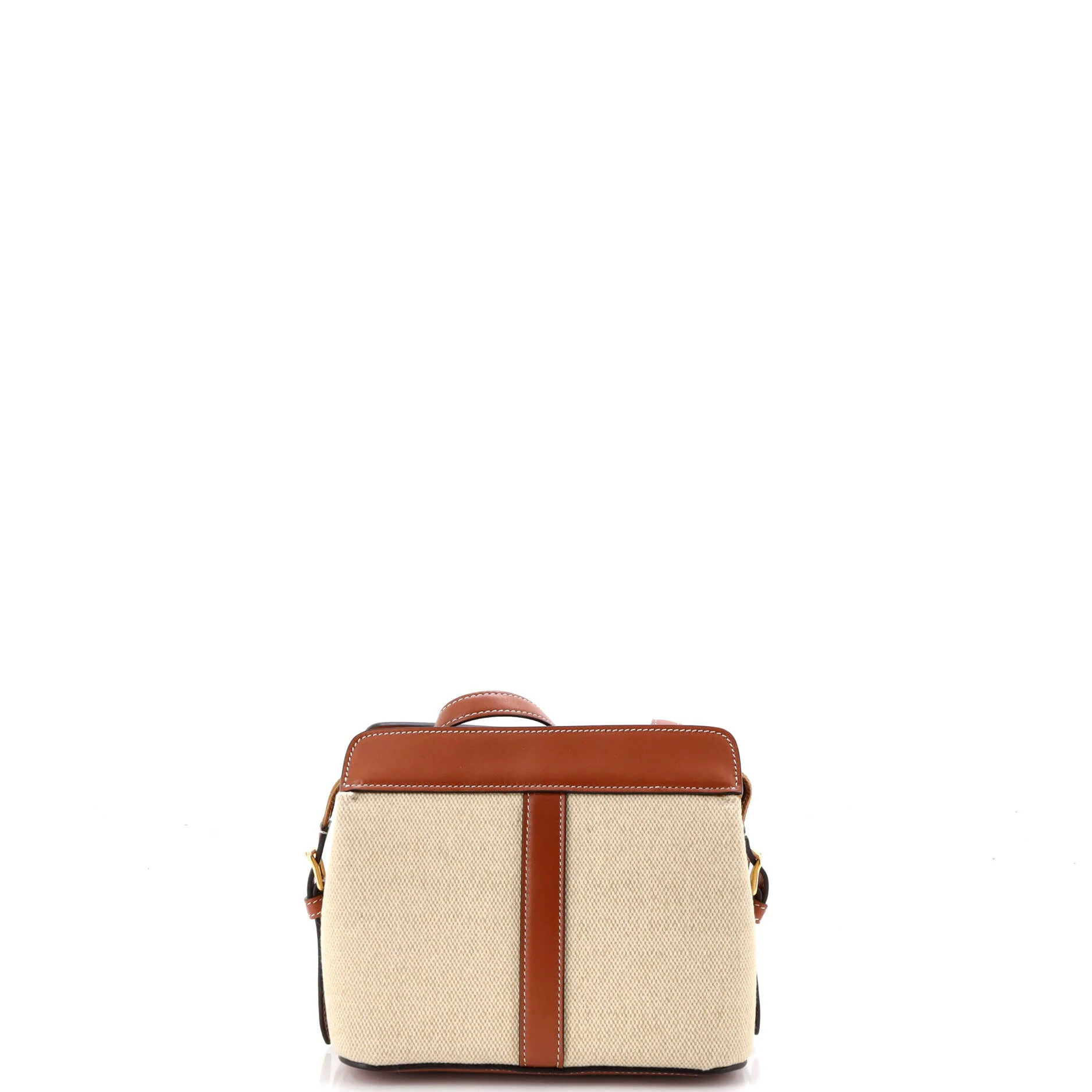 Teen Cabas De France Bag Leather and Canvas Small - Image 3