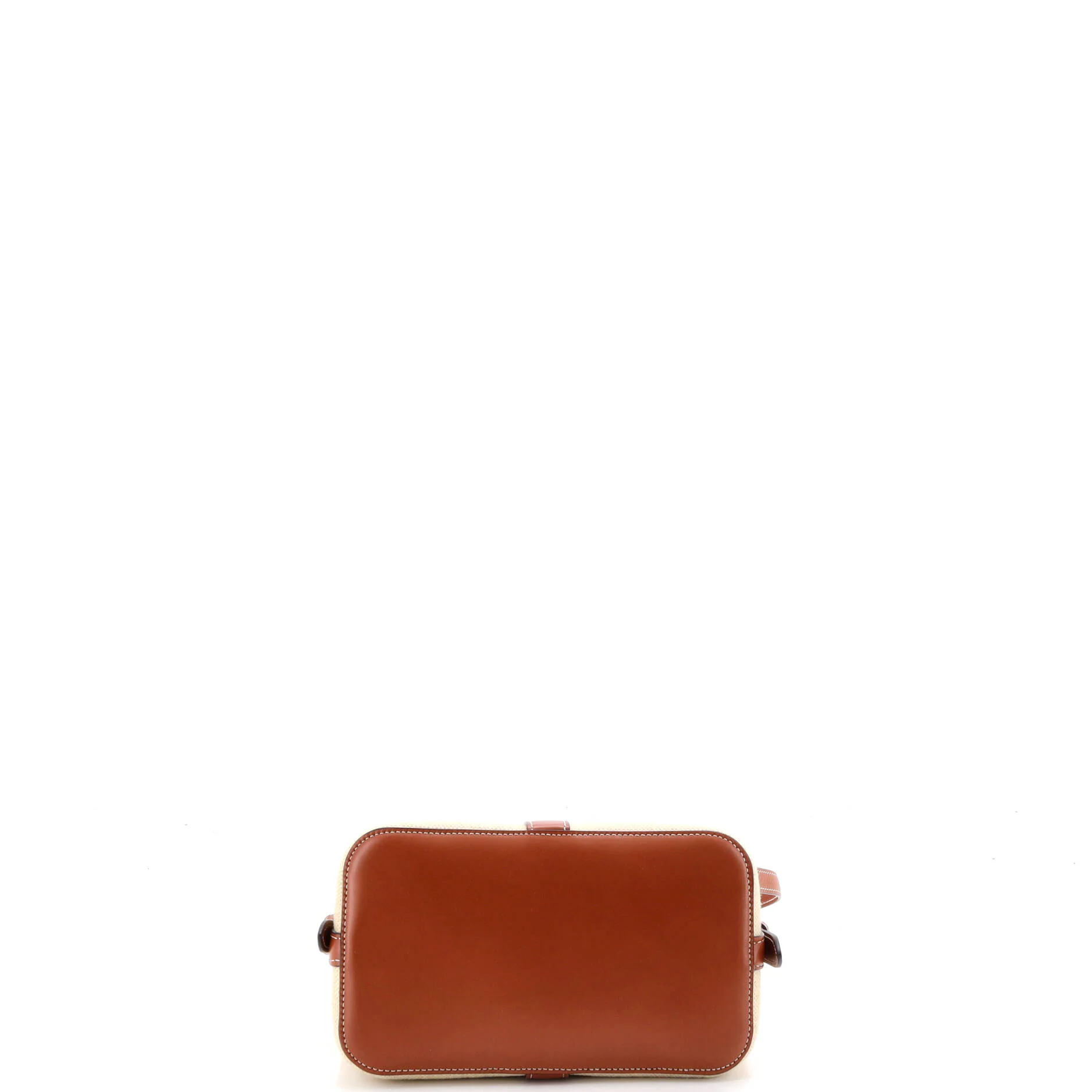 Teen Cabas De France Bag Leather and Canvas Small - Image 4