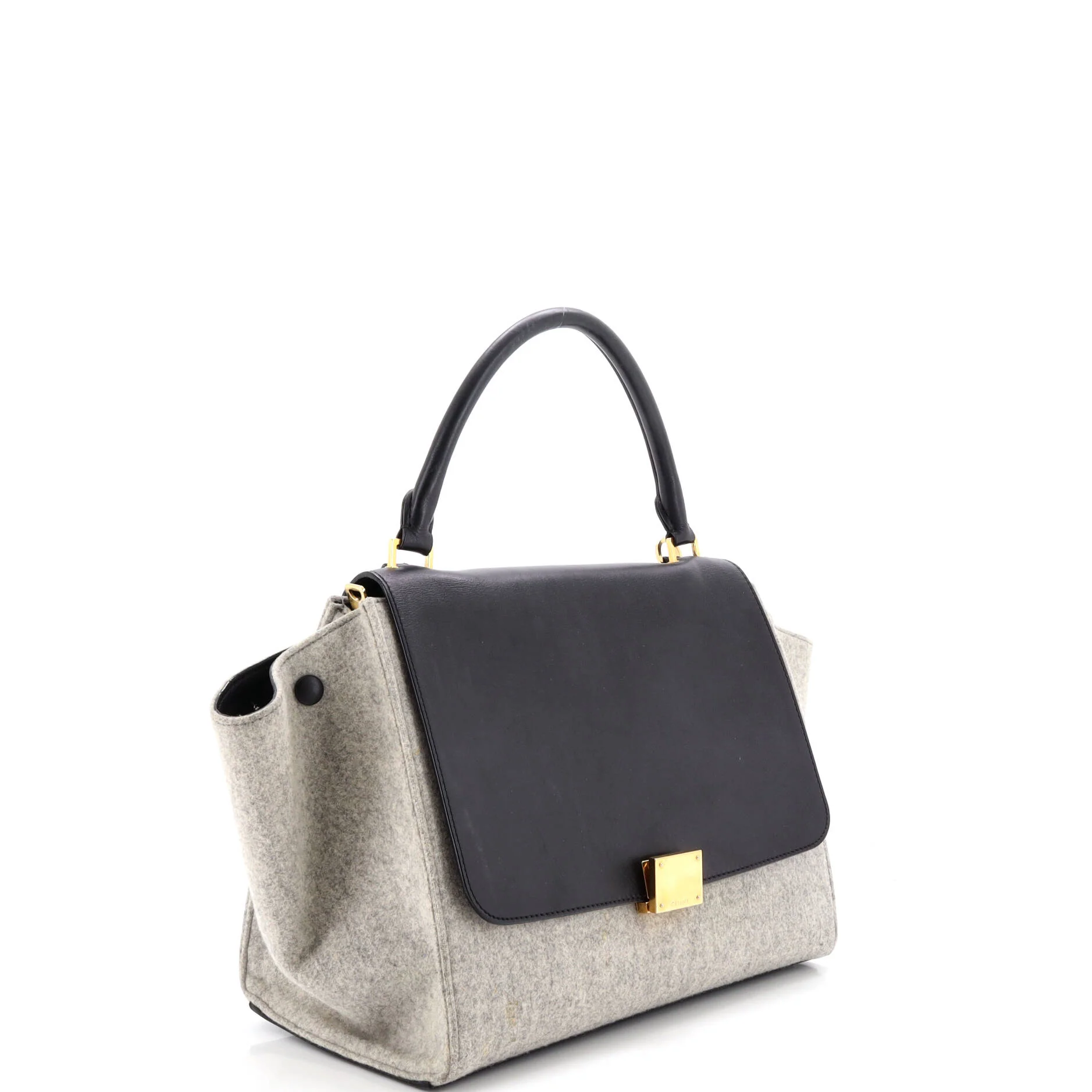 Trapeze Bag Leather and Felt Medium - Image 2