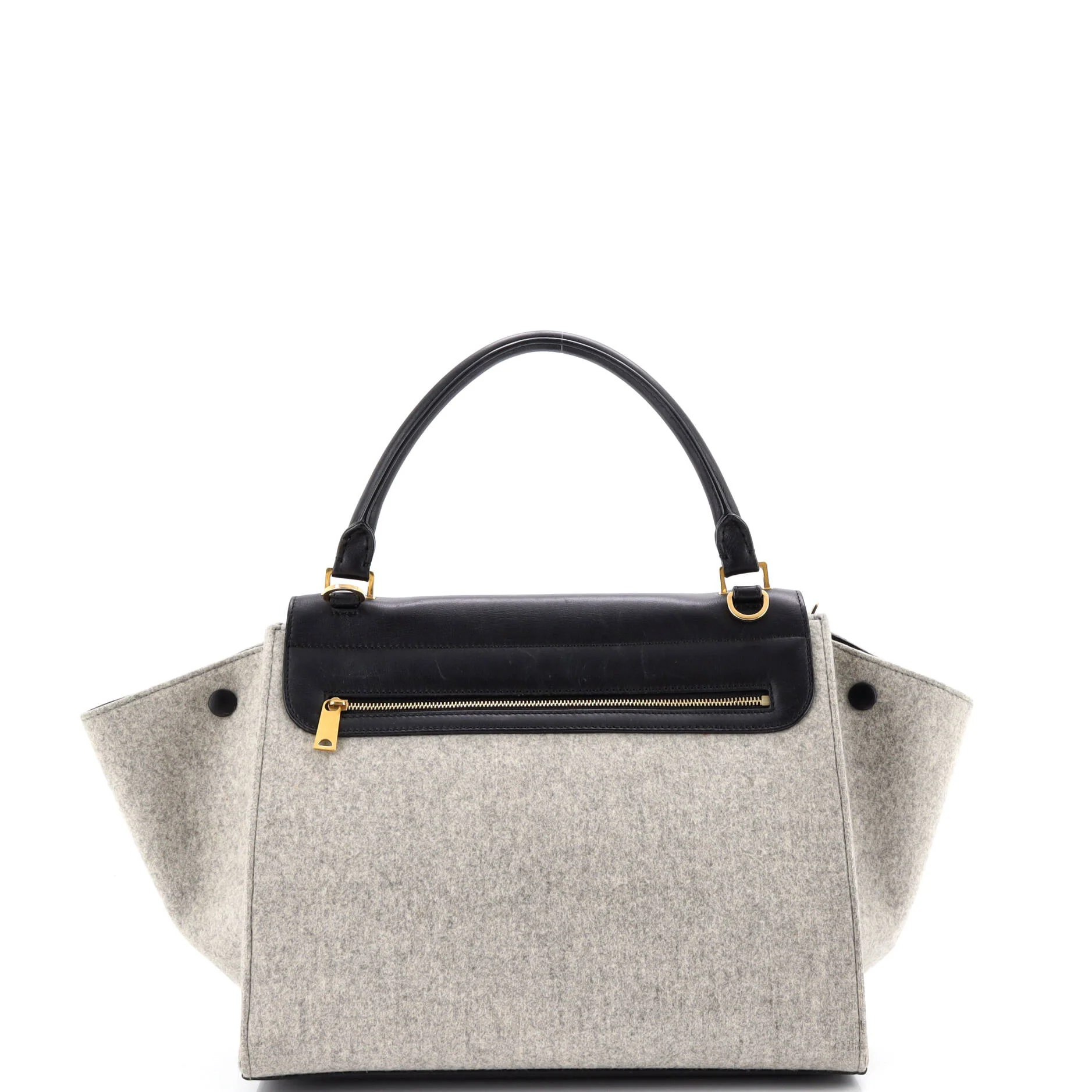 Trapeze Bag Leather and Felt Medium - Image 3