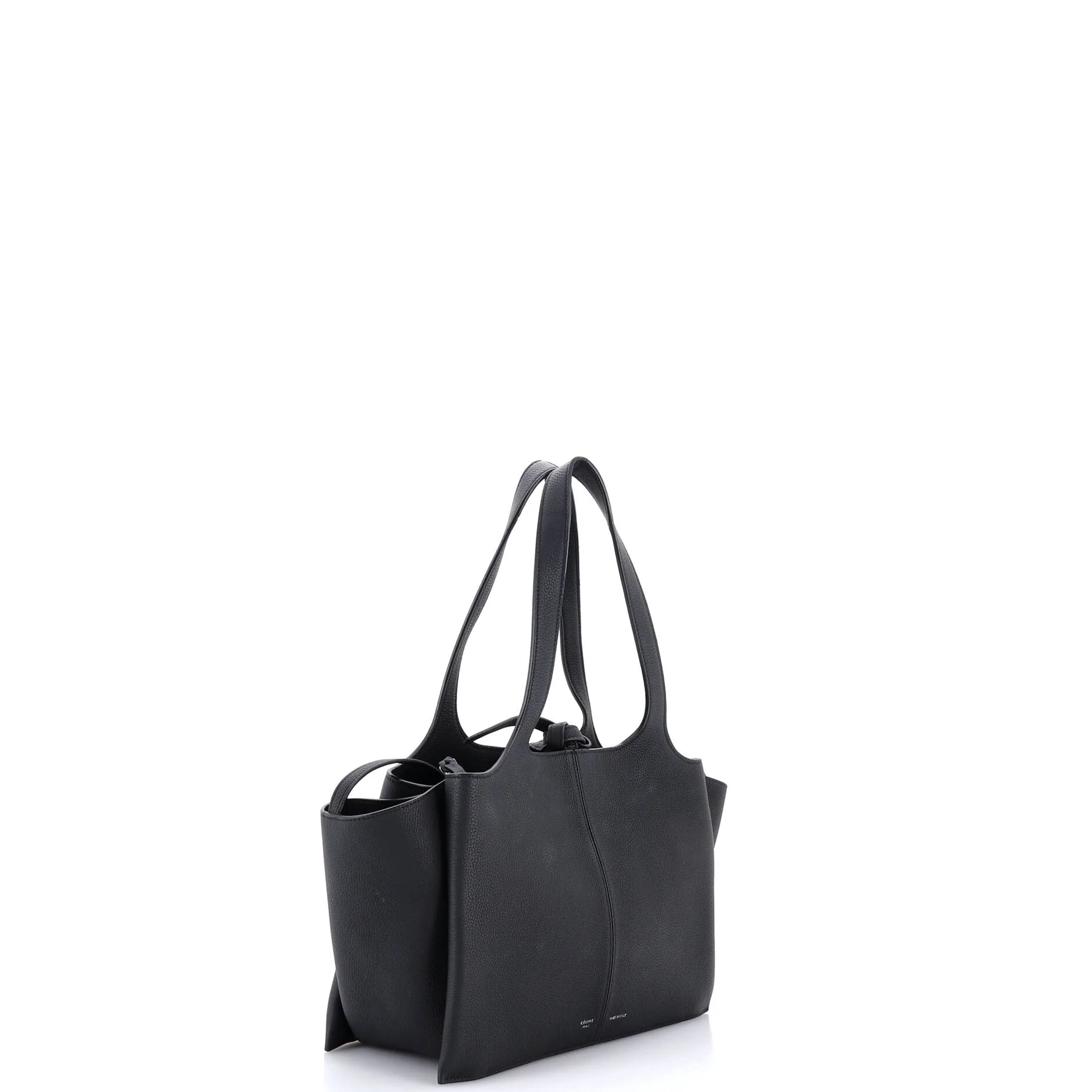 Tri-Fold Shoulder Bag Grained Calfskin Small - Image 2