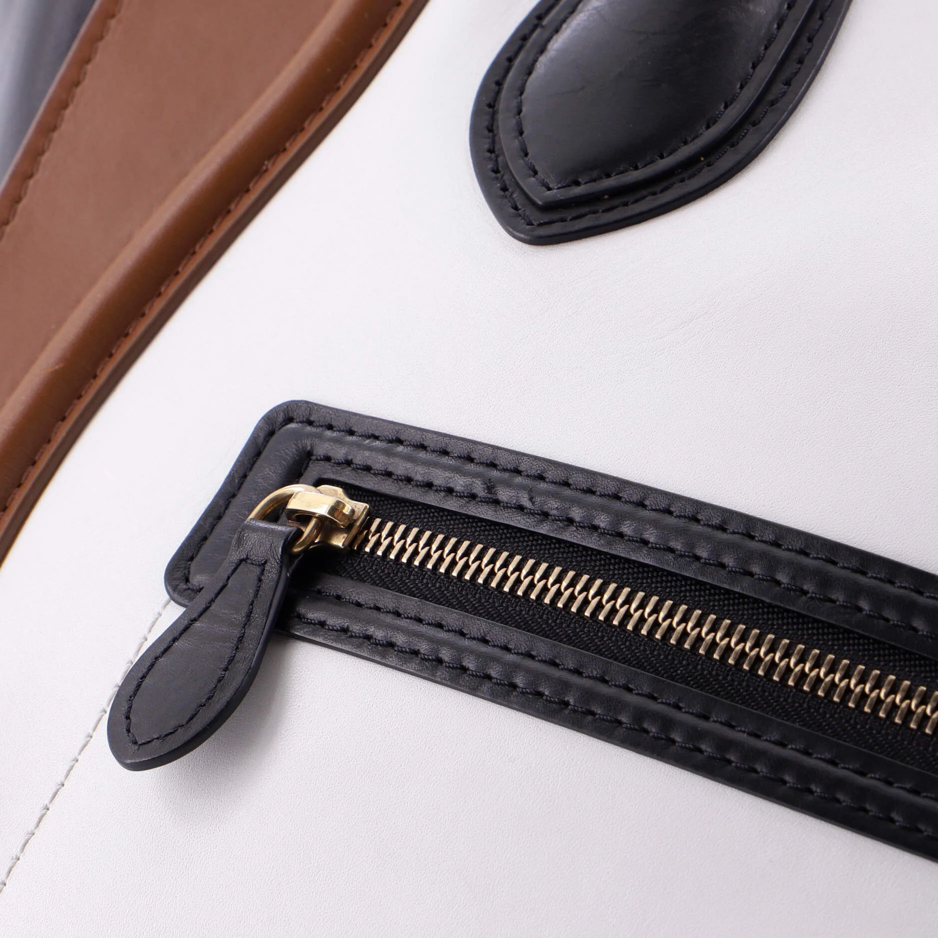 Tricolor Luggage Bag Leather Mini - Image 7