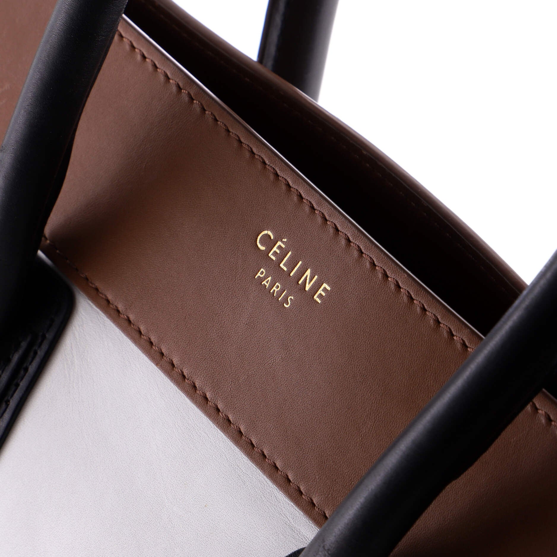 Tricolor Luggage Bag Leather Mini - Image 8
