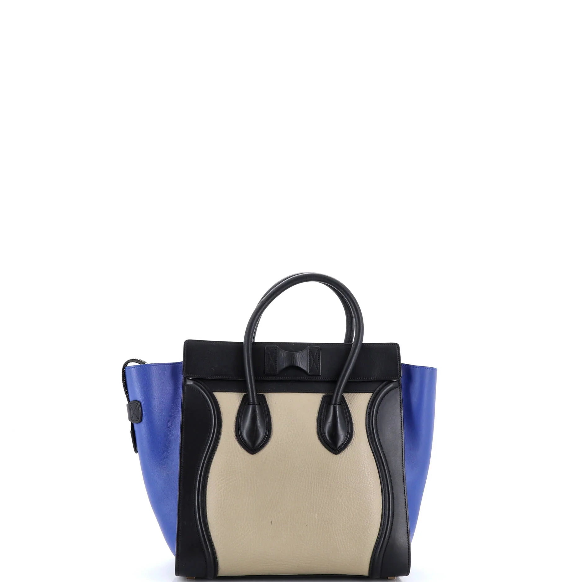 Tricolor Luggage Bag Leather Mini - Image 3