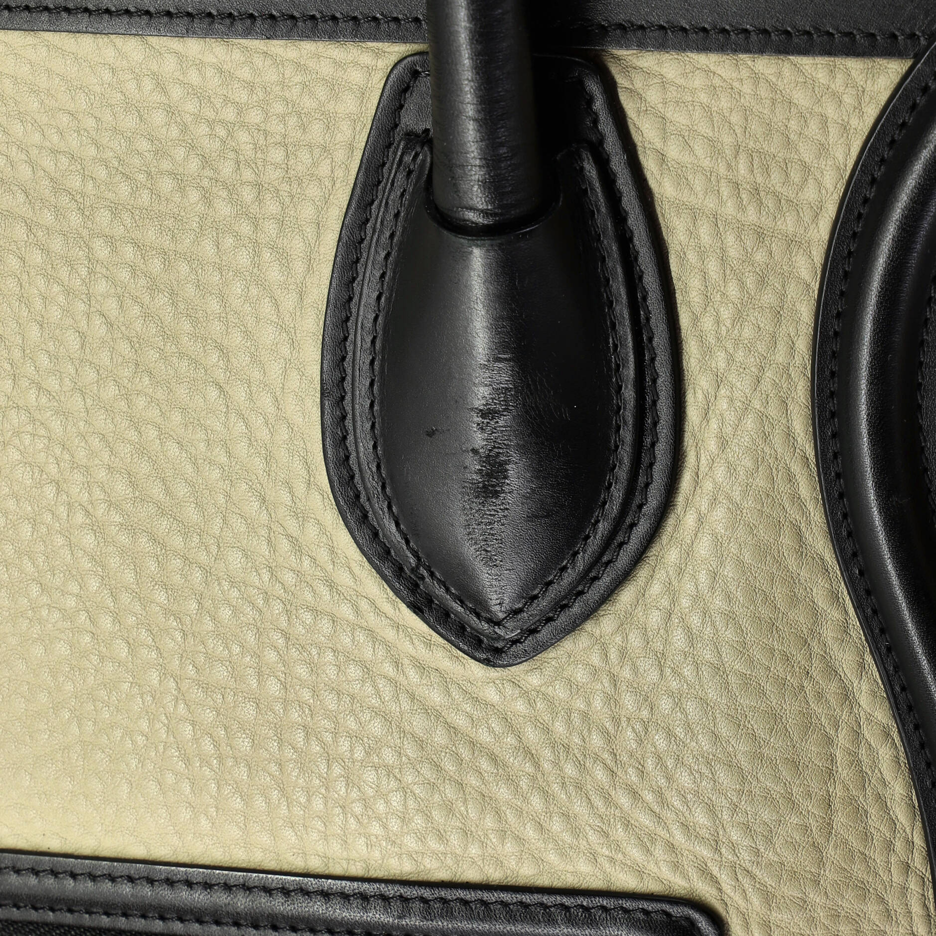 Tricolor Luggage Bag Leather Mini - Image 7