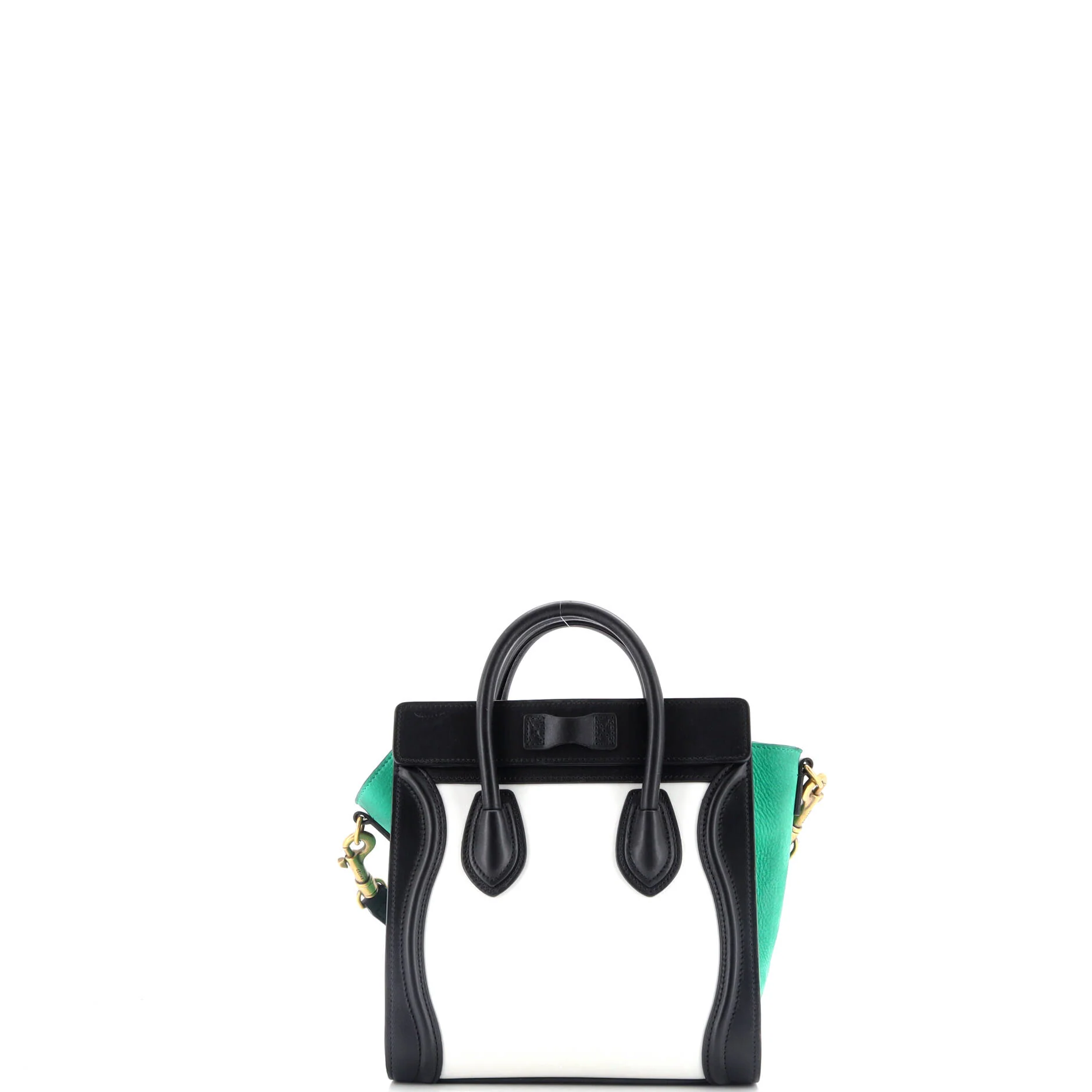 Tricolor Luggage Bag Leather Nano - Image 3