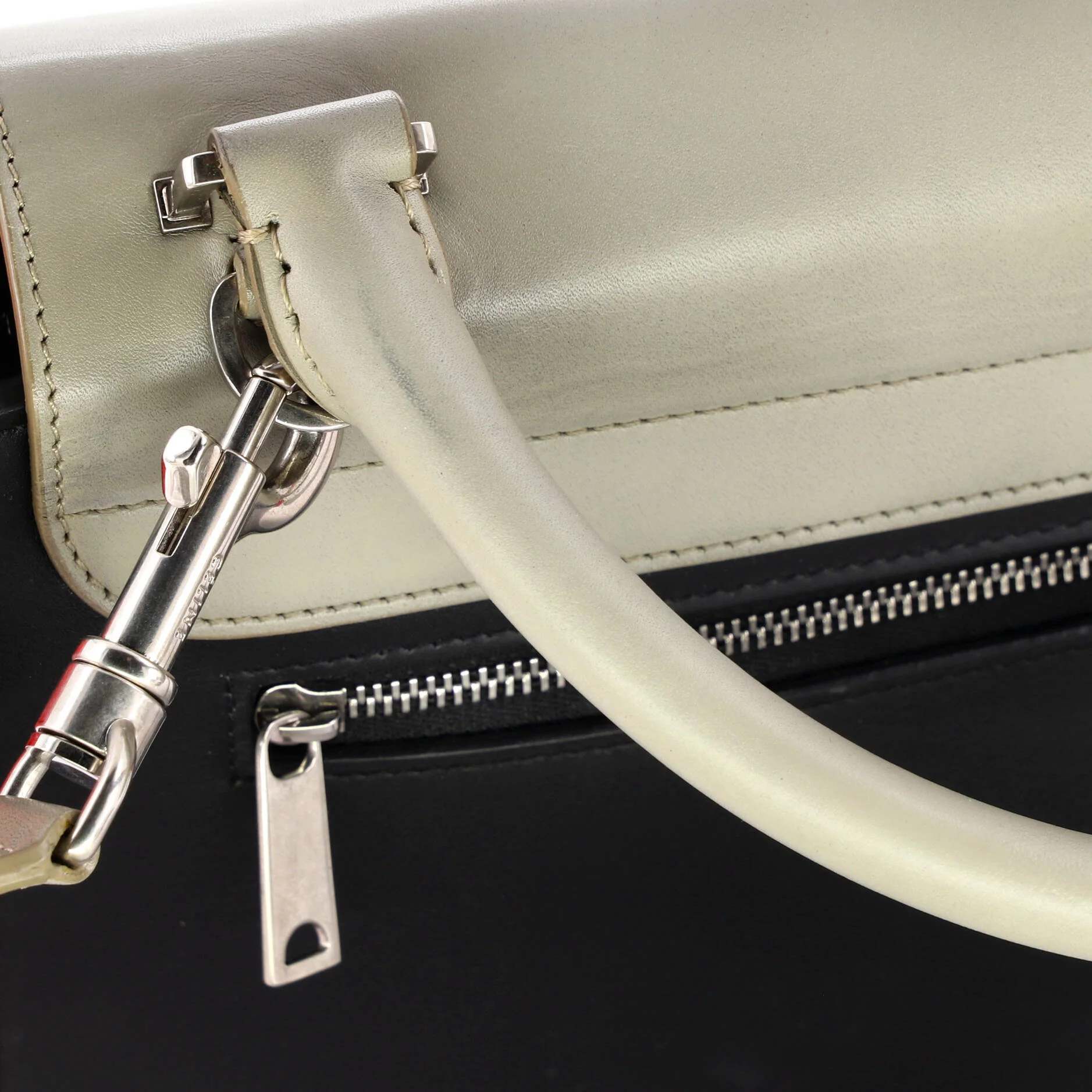 Tricolor Trapeze Bag Leather Small - Image 7