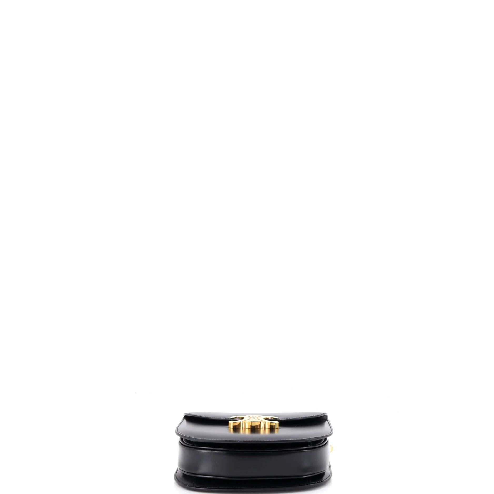 Triomphe Besace Clea Chain Flap Bag Leather - Image 4