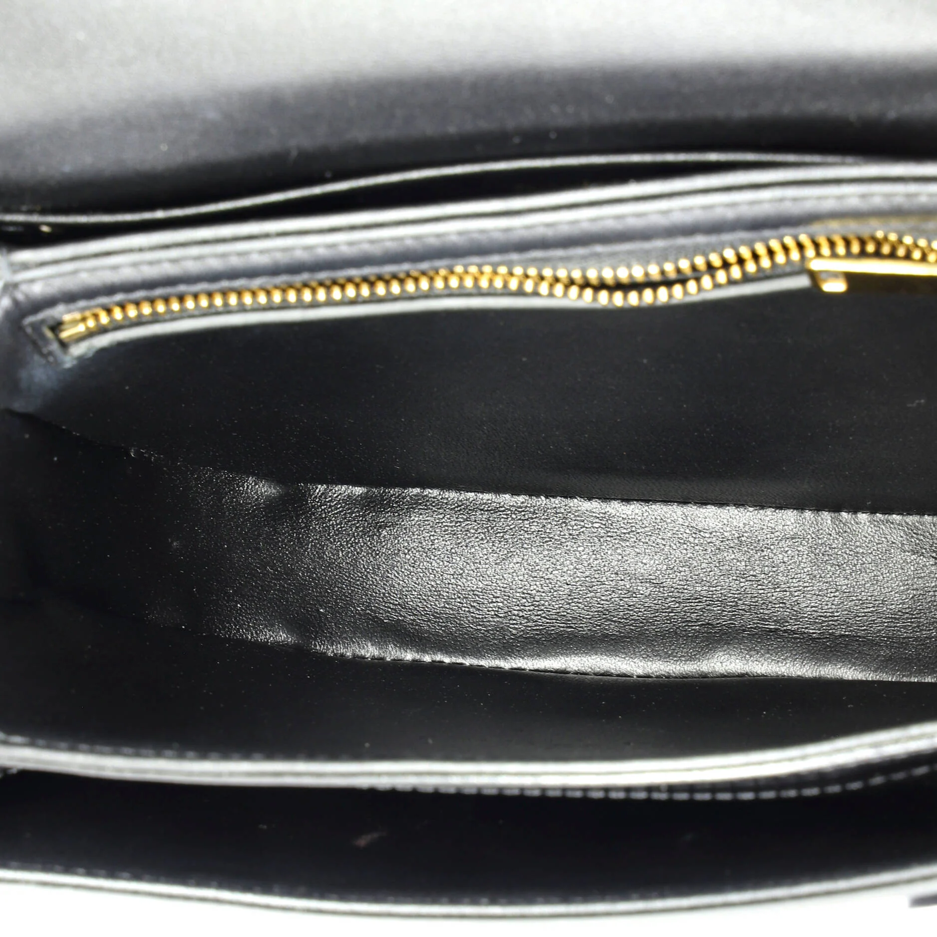 Triomphe Besace Clea Chain Flap Bag Leather - Image 5