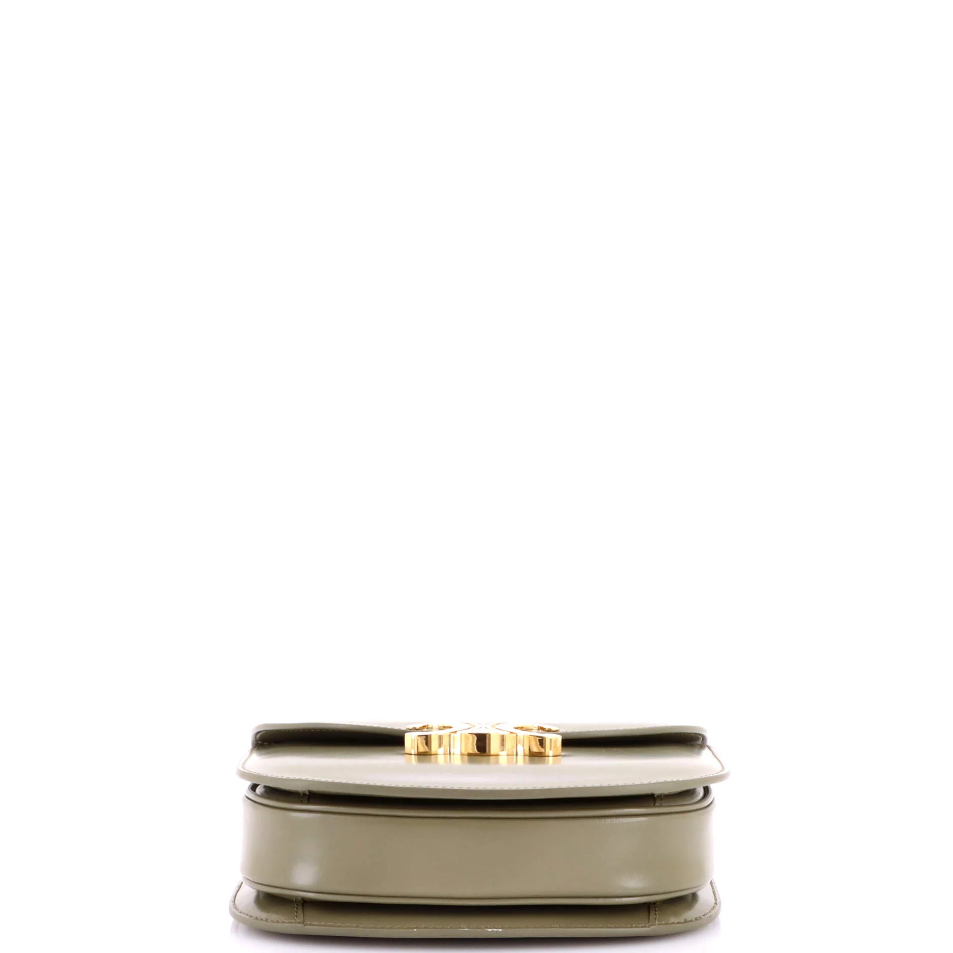 Triomphe Besace Clea Chain Flap Bag Leather - Image 4