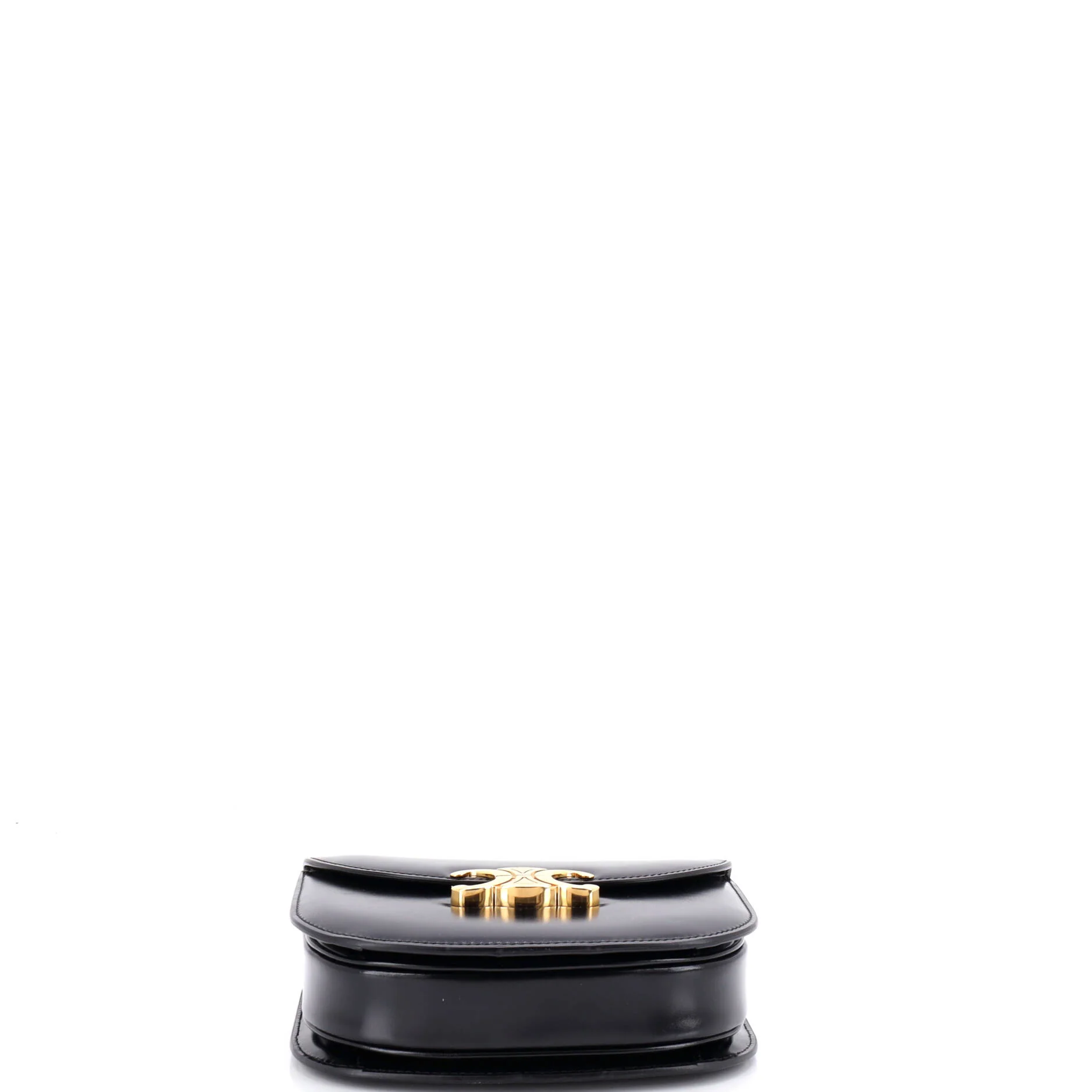 Triomphe Besace Clea Chain Flap Bag Leather - Image 4