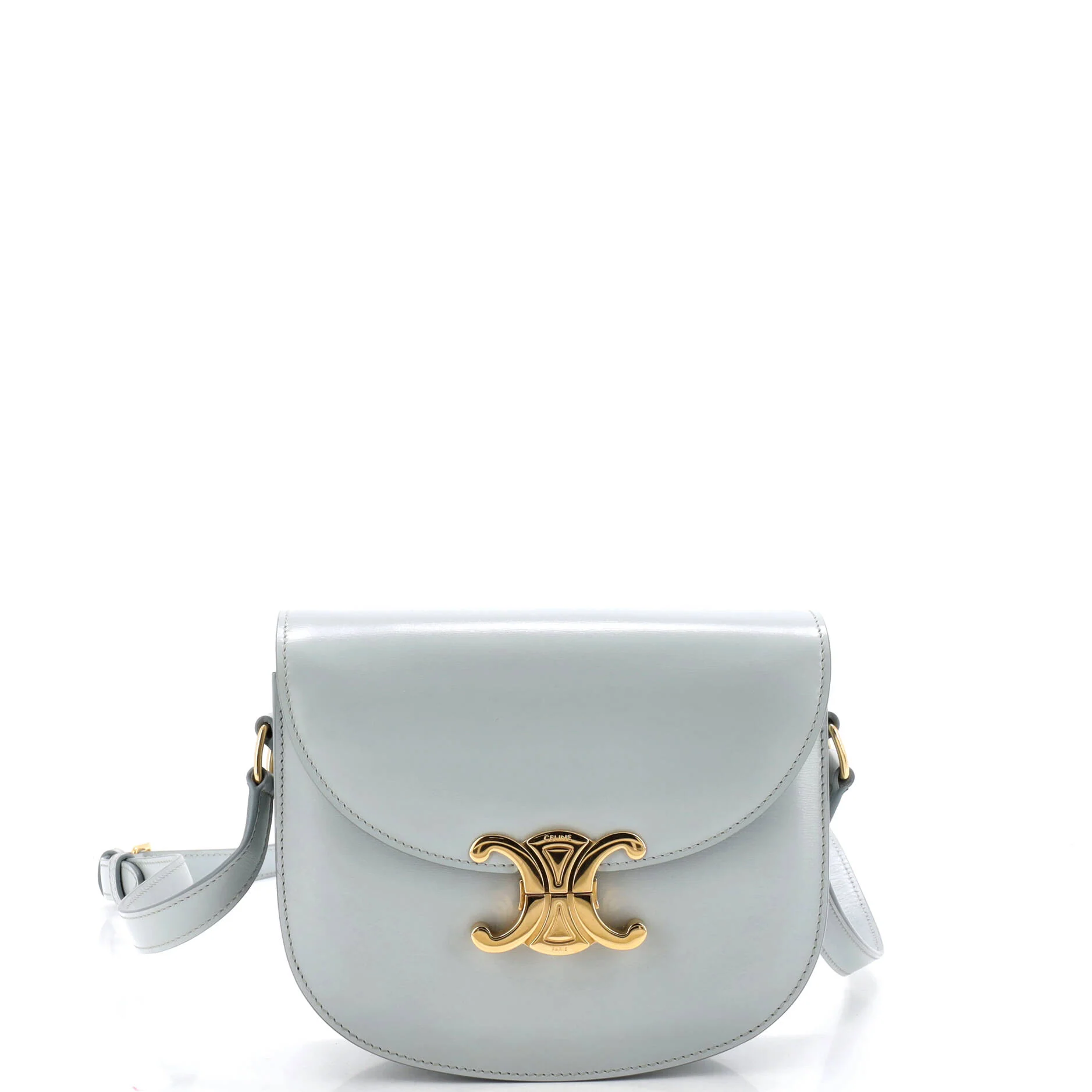 Triomphe Besace Clea Flap Bag Leather