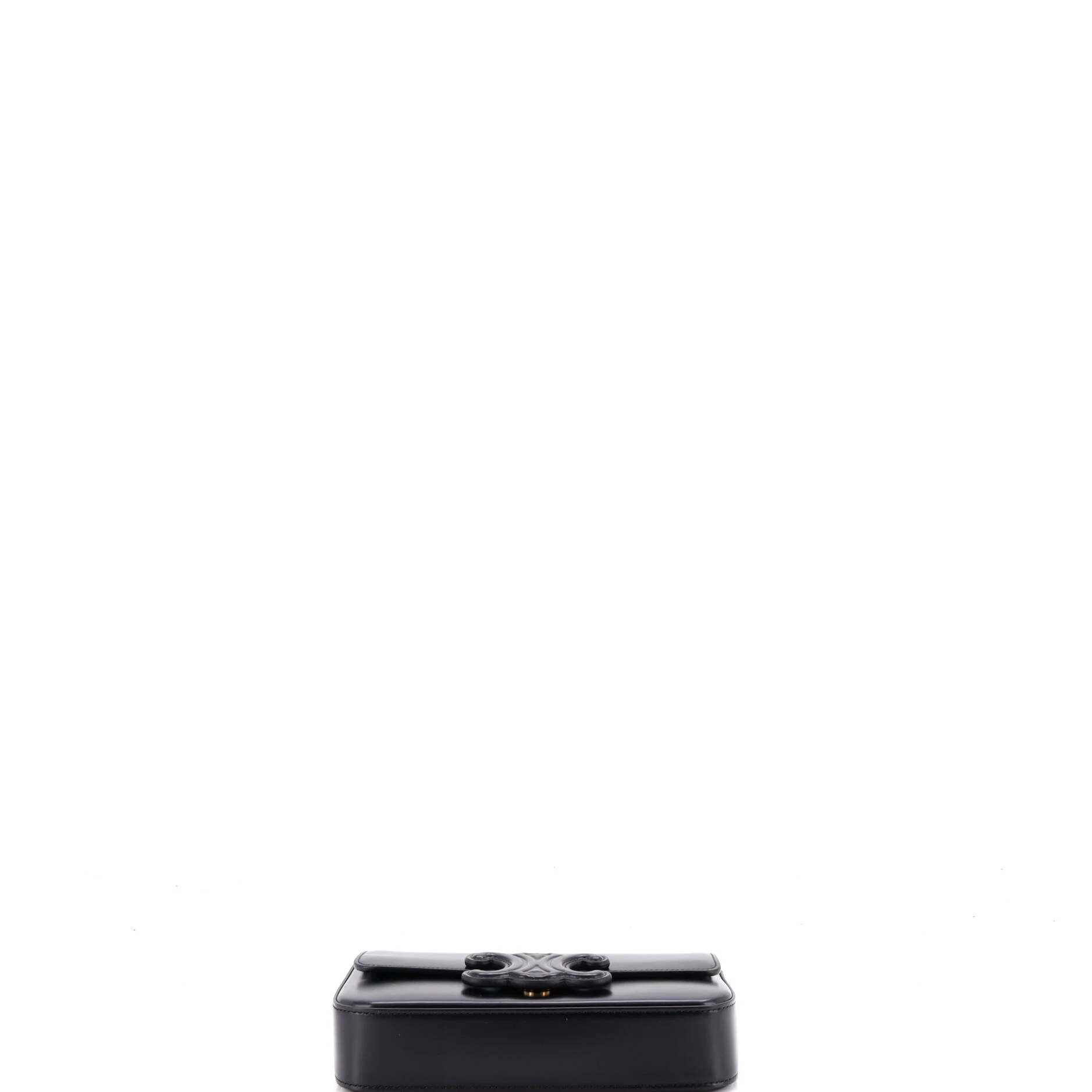 Triomphe Chain Shoulder Bag Leather Small - Image 4