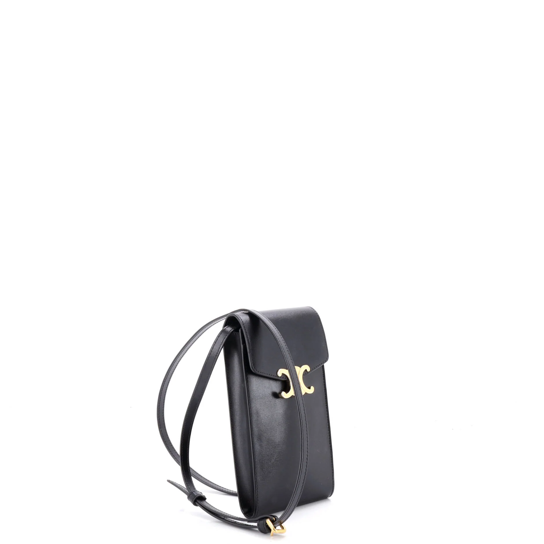 Triomphe Flap Phone Holder Crossbody Leather - Image 2