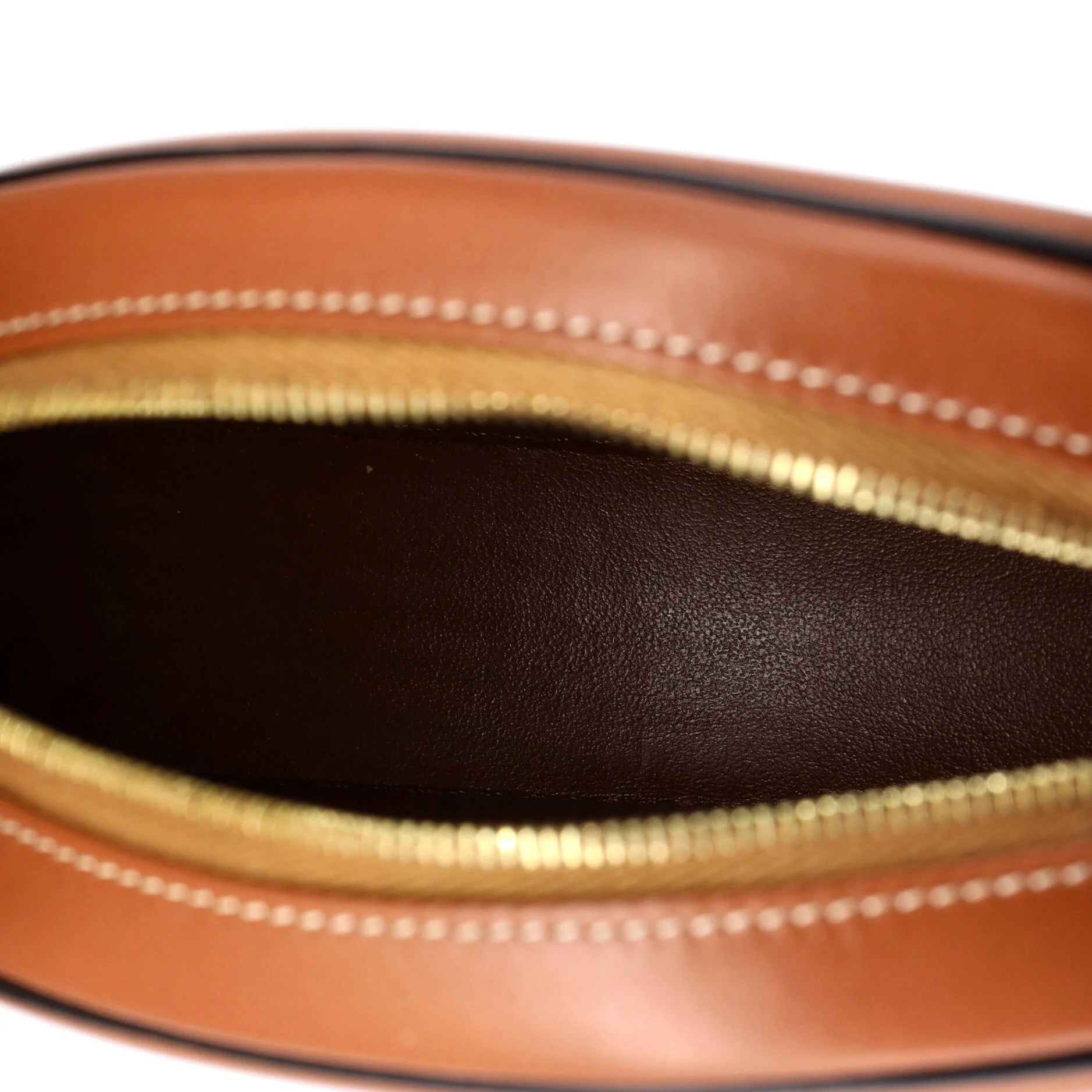 Triomphe Oval Crossbody Bag Canvas and Leather - Image 5