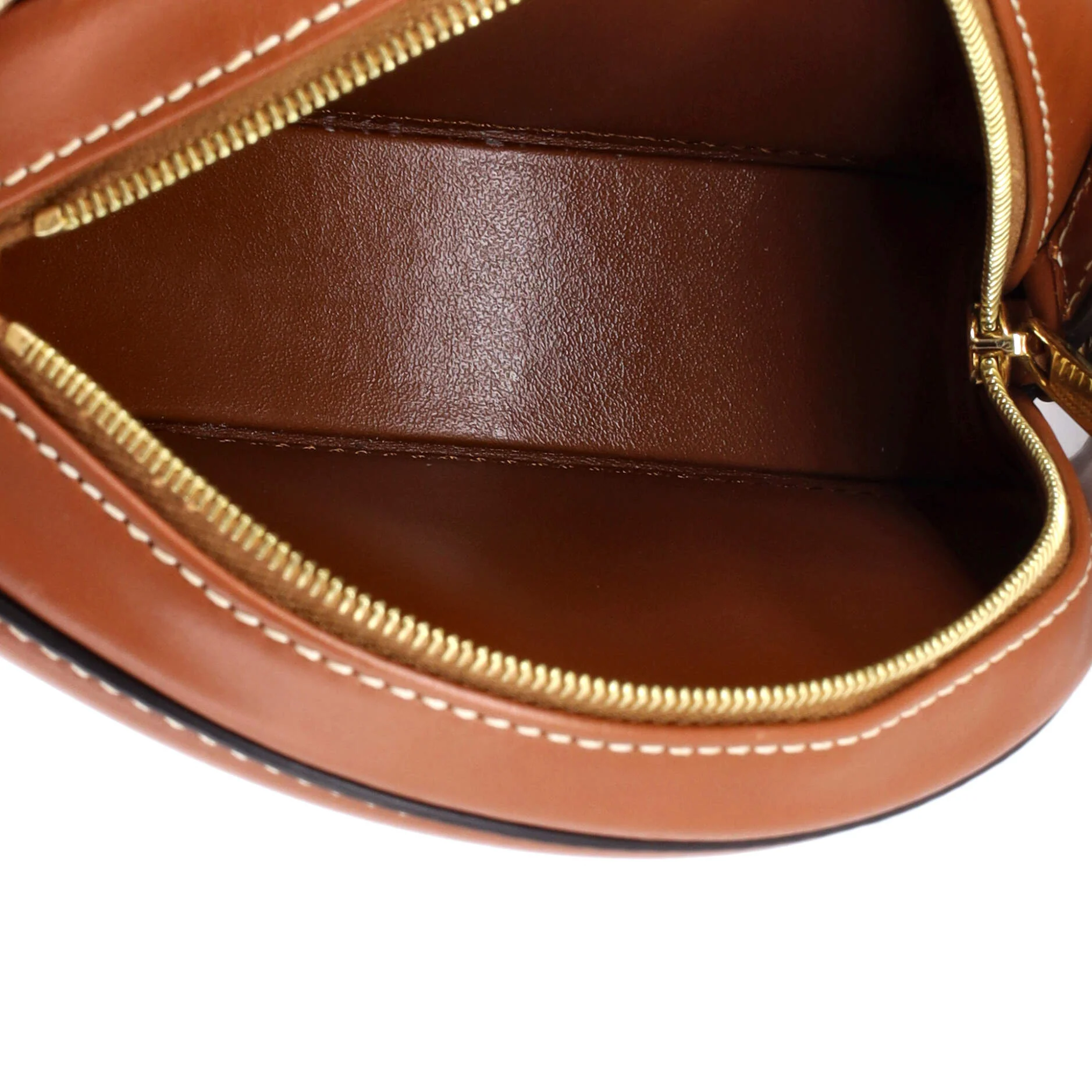Triomphe Oval Crossbody Bag Leather Mini - Image 5