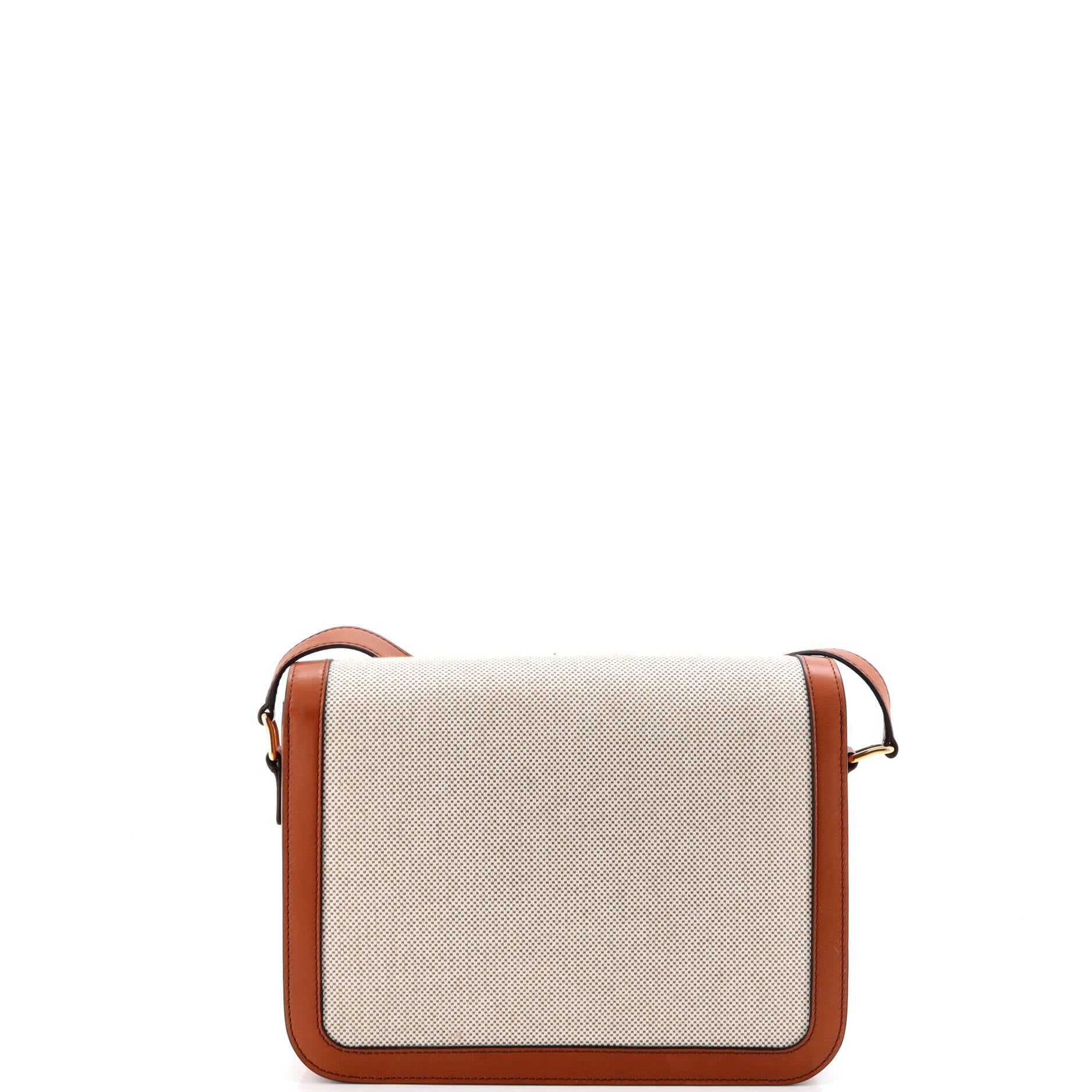 Triomphe Shoulder Bag Canvas with Leather Medium - Image 3