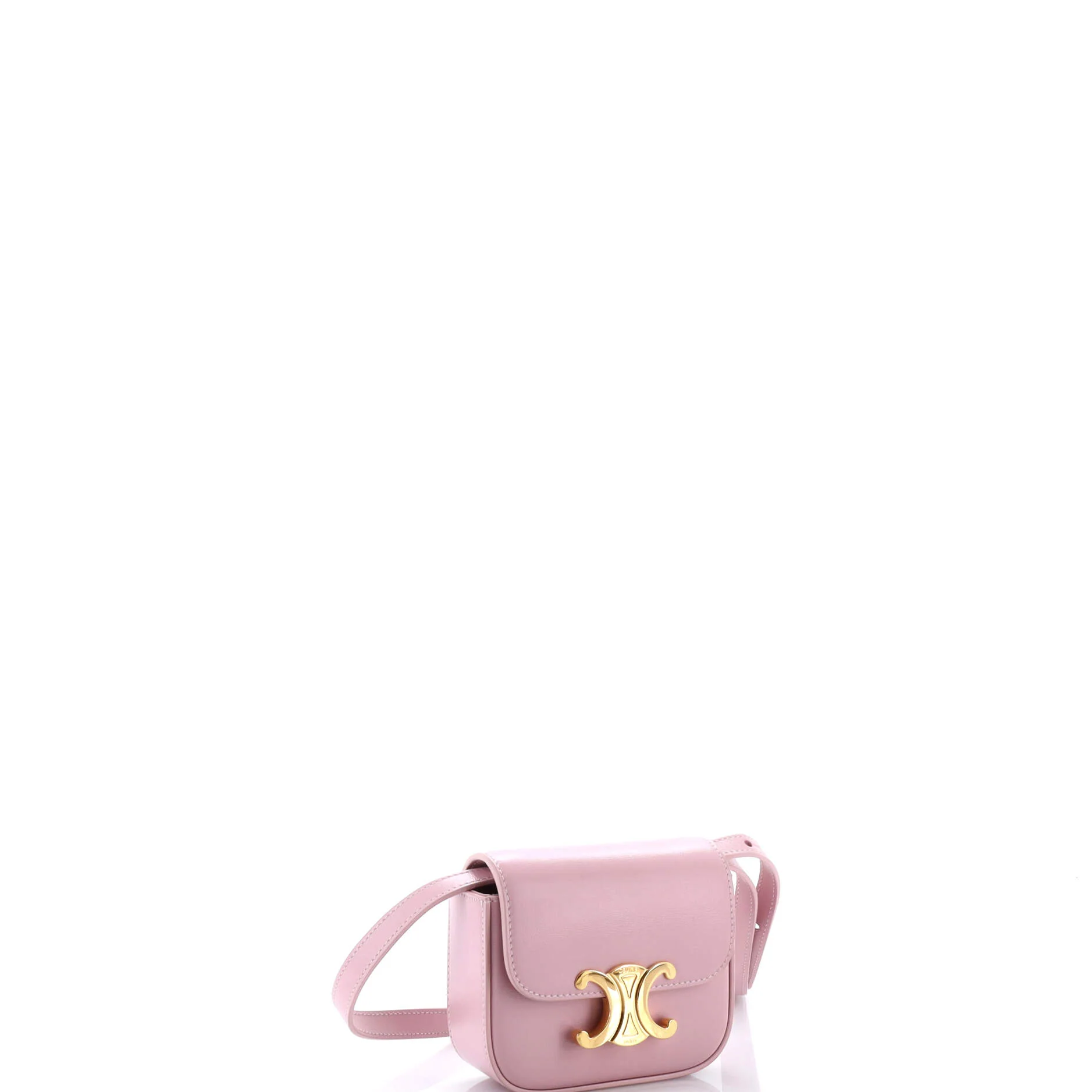 Triomphe Shoulder Bag Smooth Calfskin Mini - Image 2