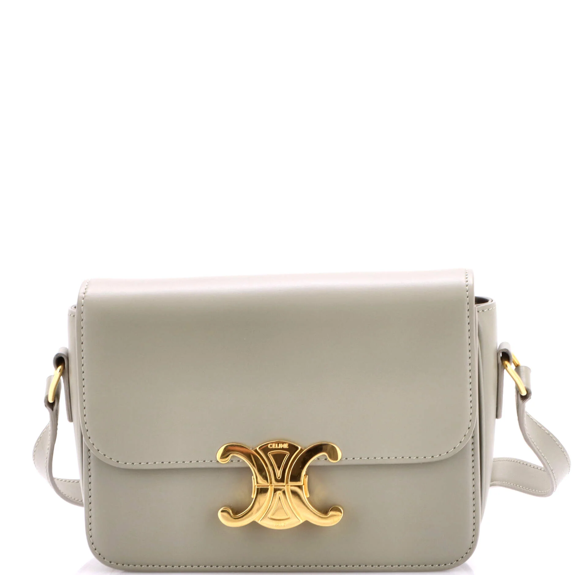 Triomphe Shoulder Bag Smooth Calfskin Teen