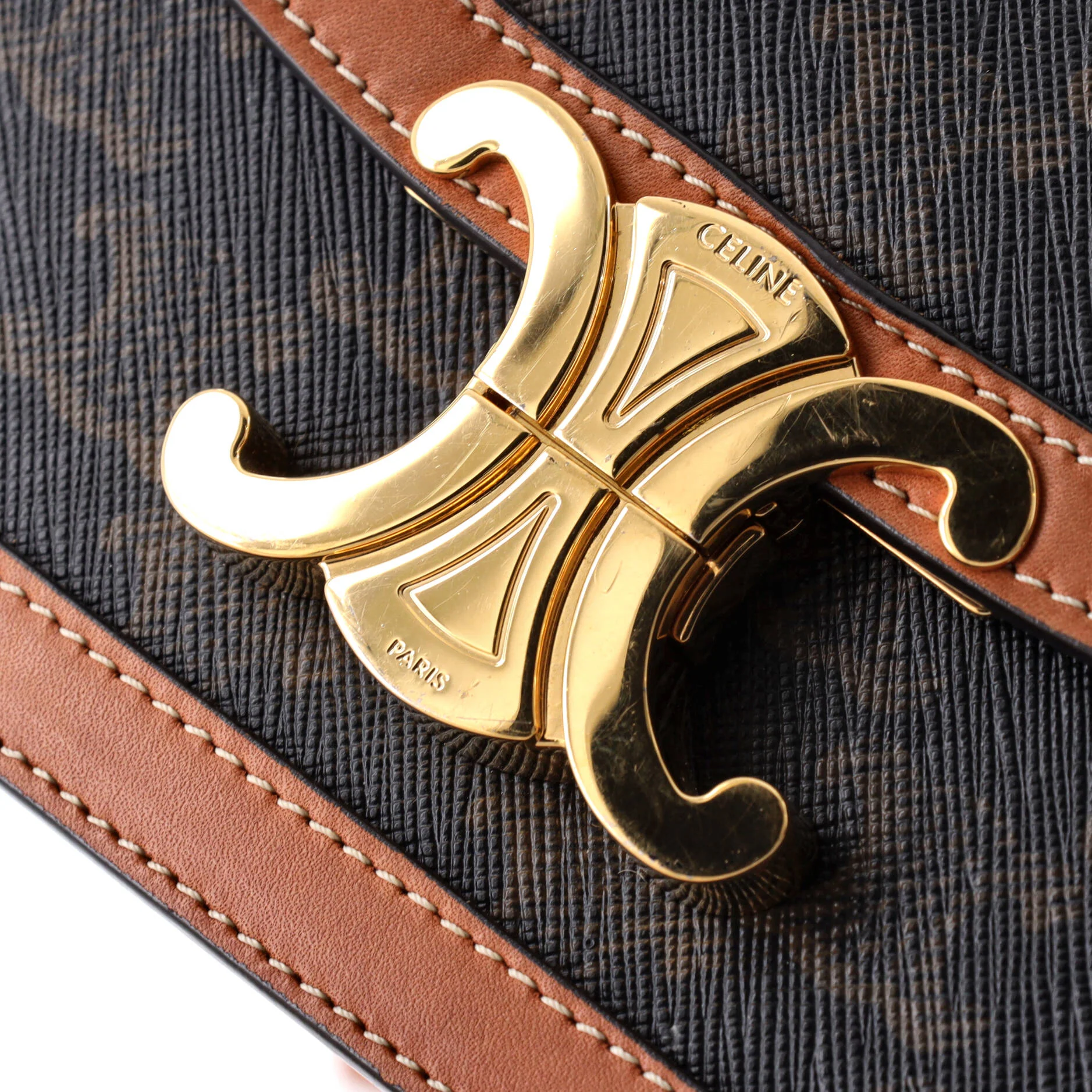Triomphe Shoulder Bag Triomphe Coated Canvas Teen - Image 6