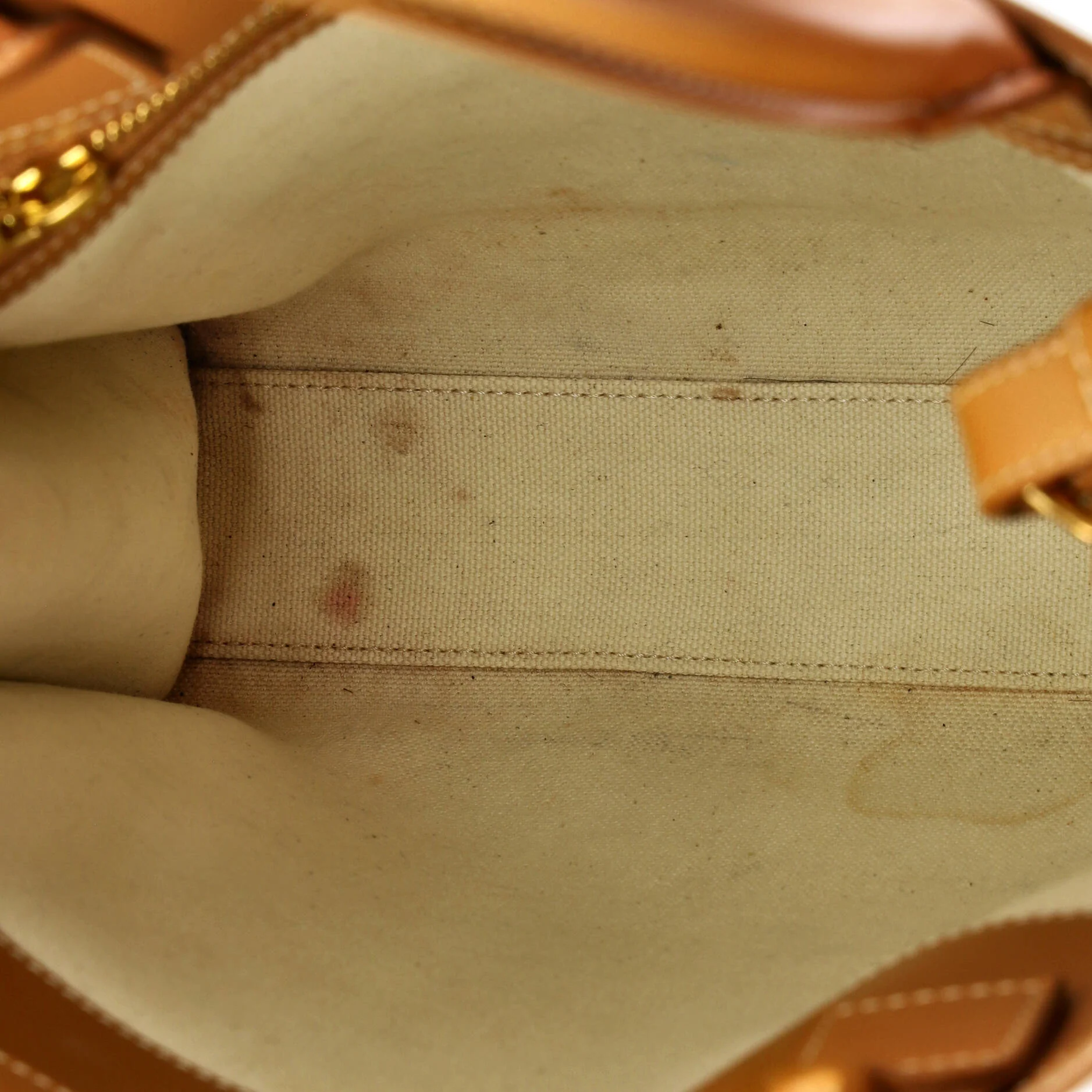 Vertical Cabas Tote Canvas with Leather Small - Image 5