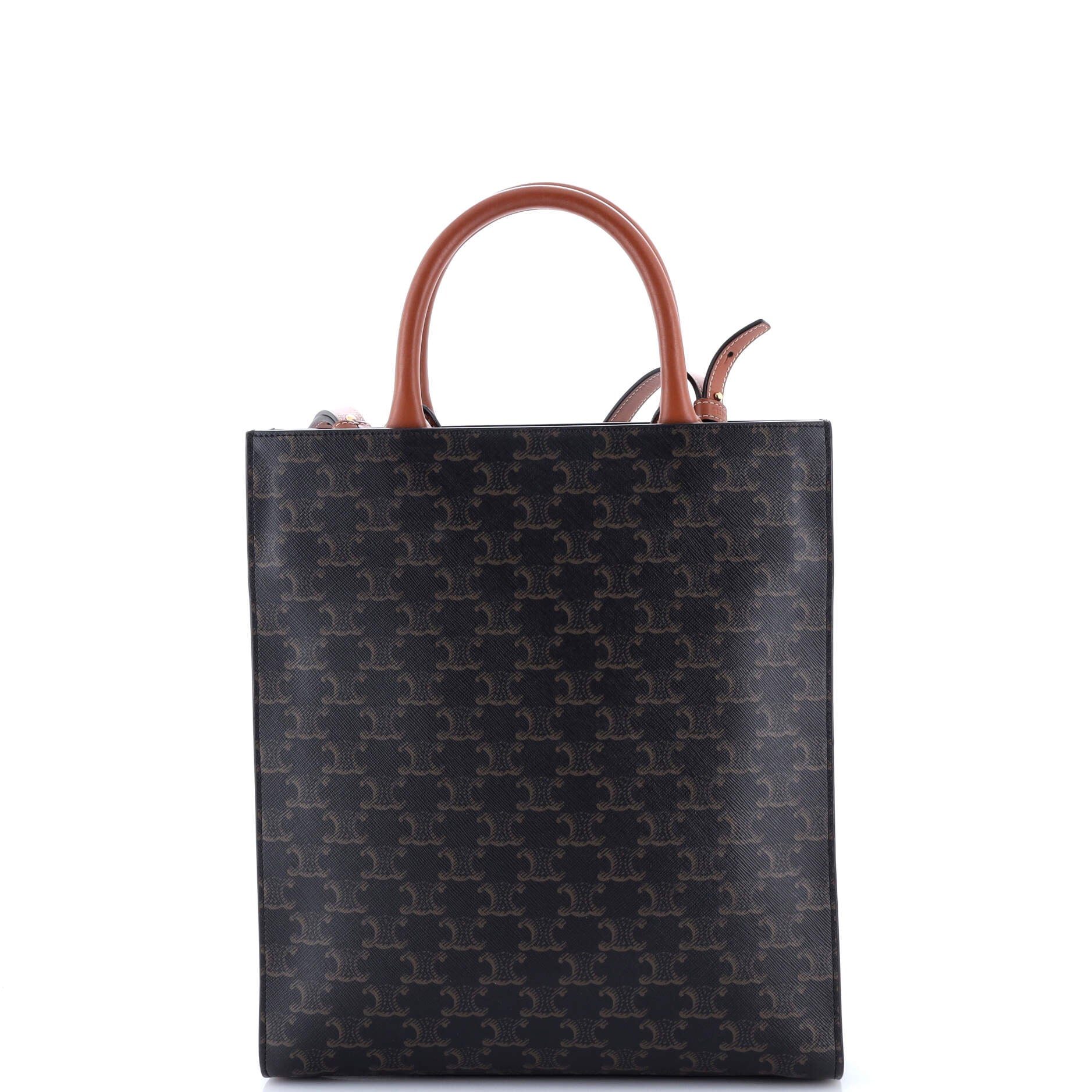 Vertical Cabas Tote Triomphe Coated Canvas Small - Image 3