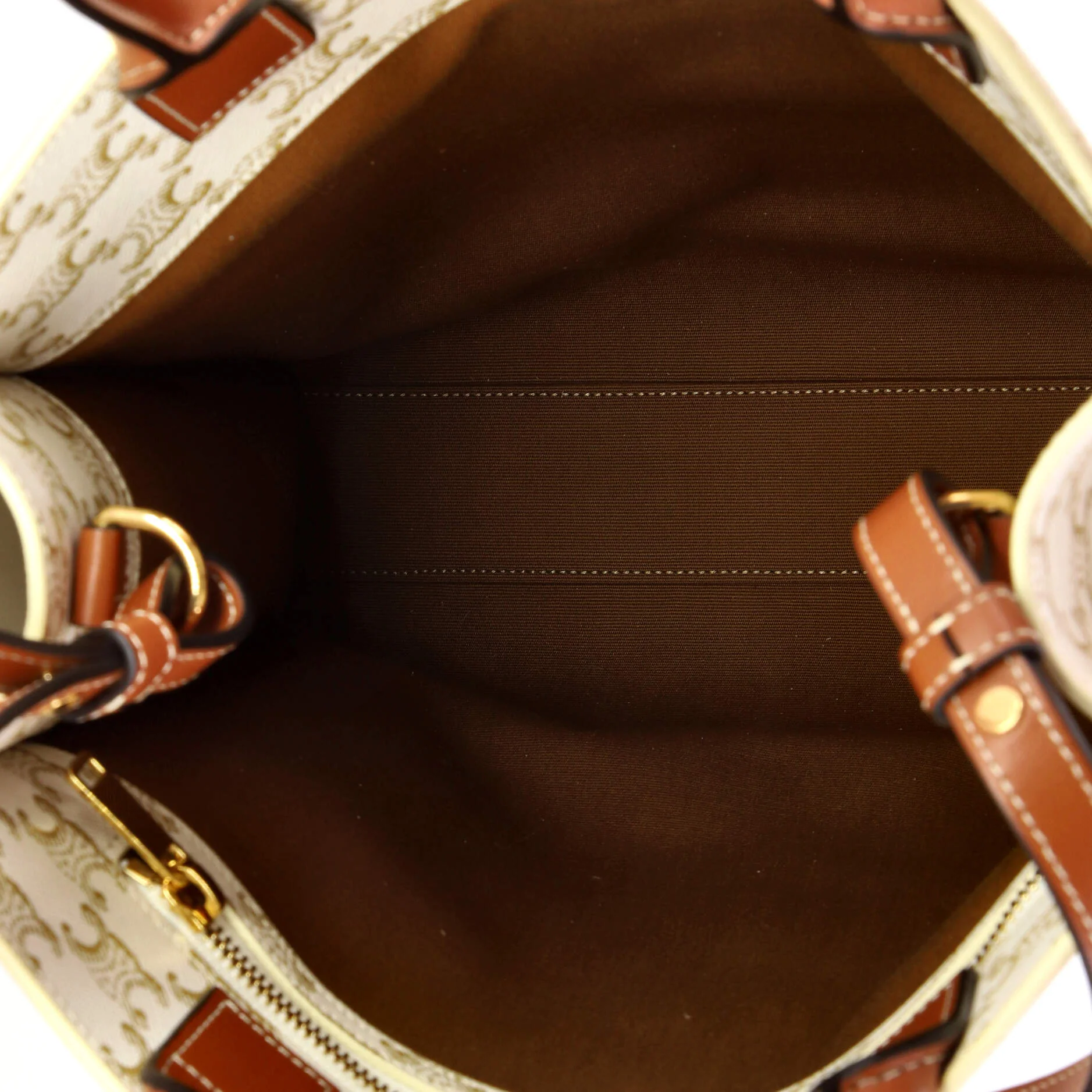 Vertical Cabas Tote Triomphe Coated Canvas Small - Image 5