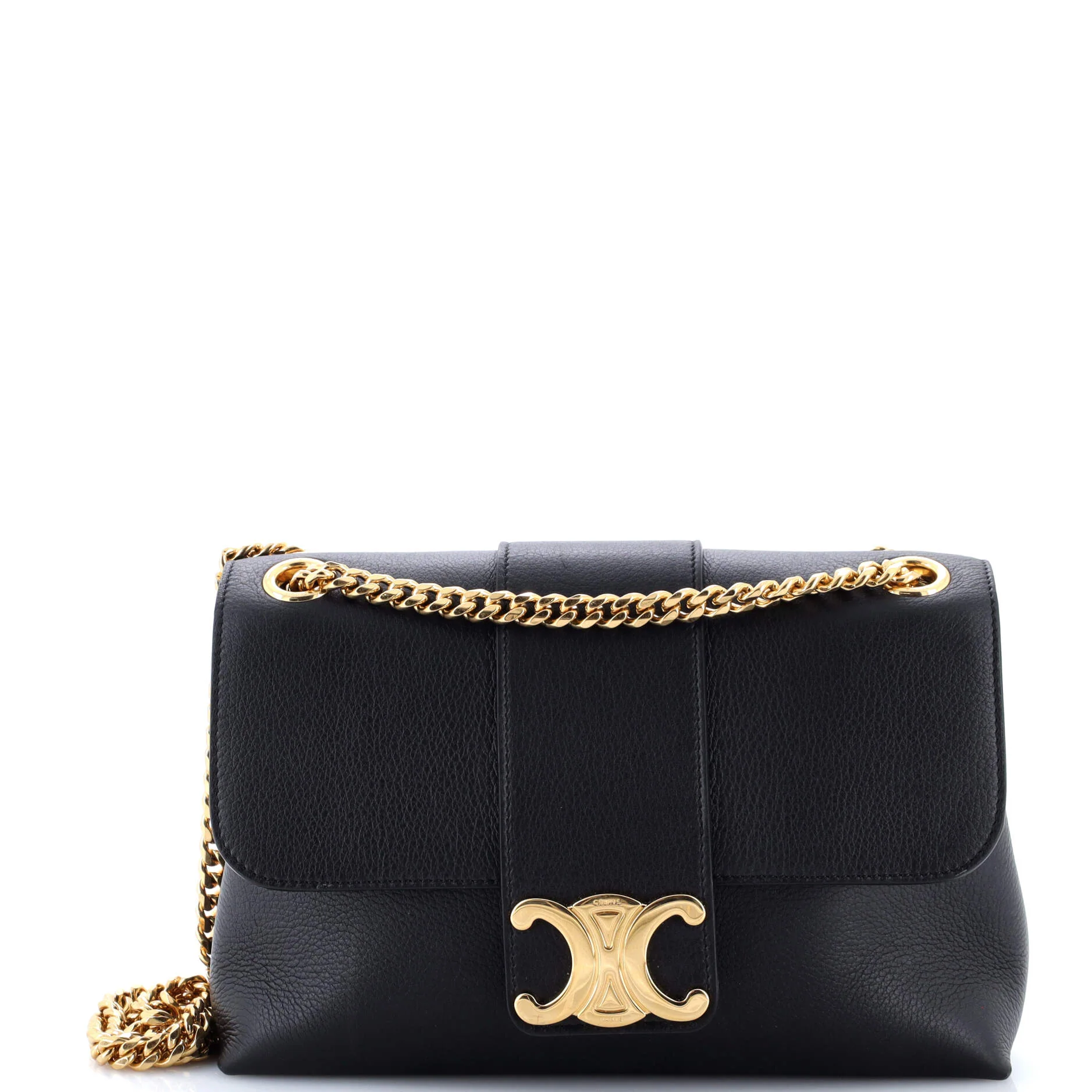 Victoire Flap Shoulder Bag Leather Medium