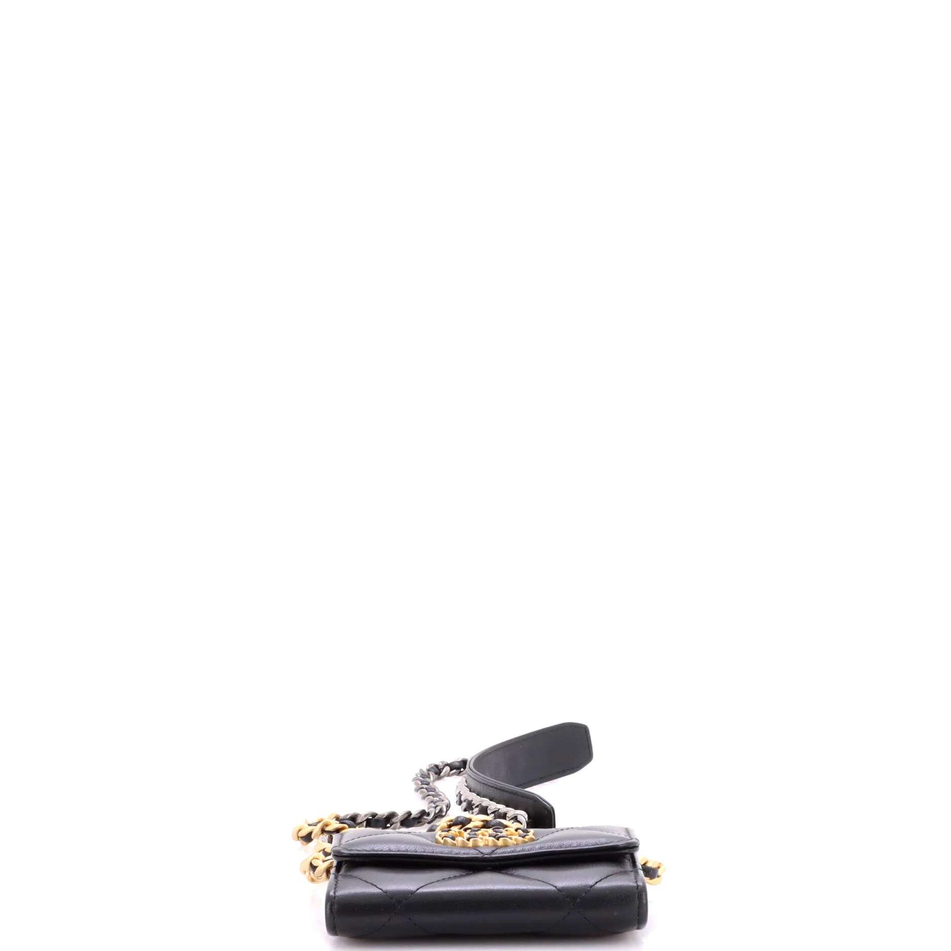 19 Card Holder on Chain Quilted Leather - Image 5